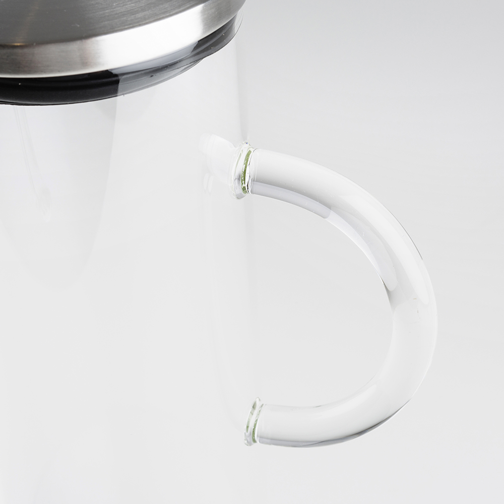 Jarra de cristal con tapa de acero inoxidable 1,3L