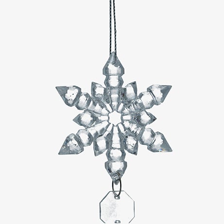 Decoraci&oacute;n de &aacute;rbol de Navidad de cristal 18cm