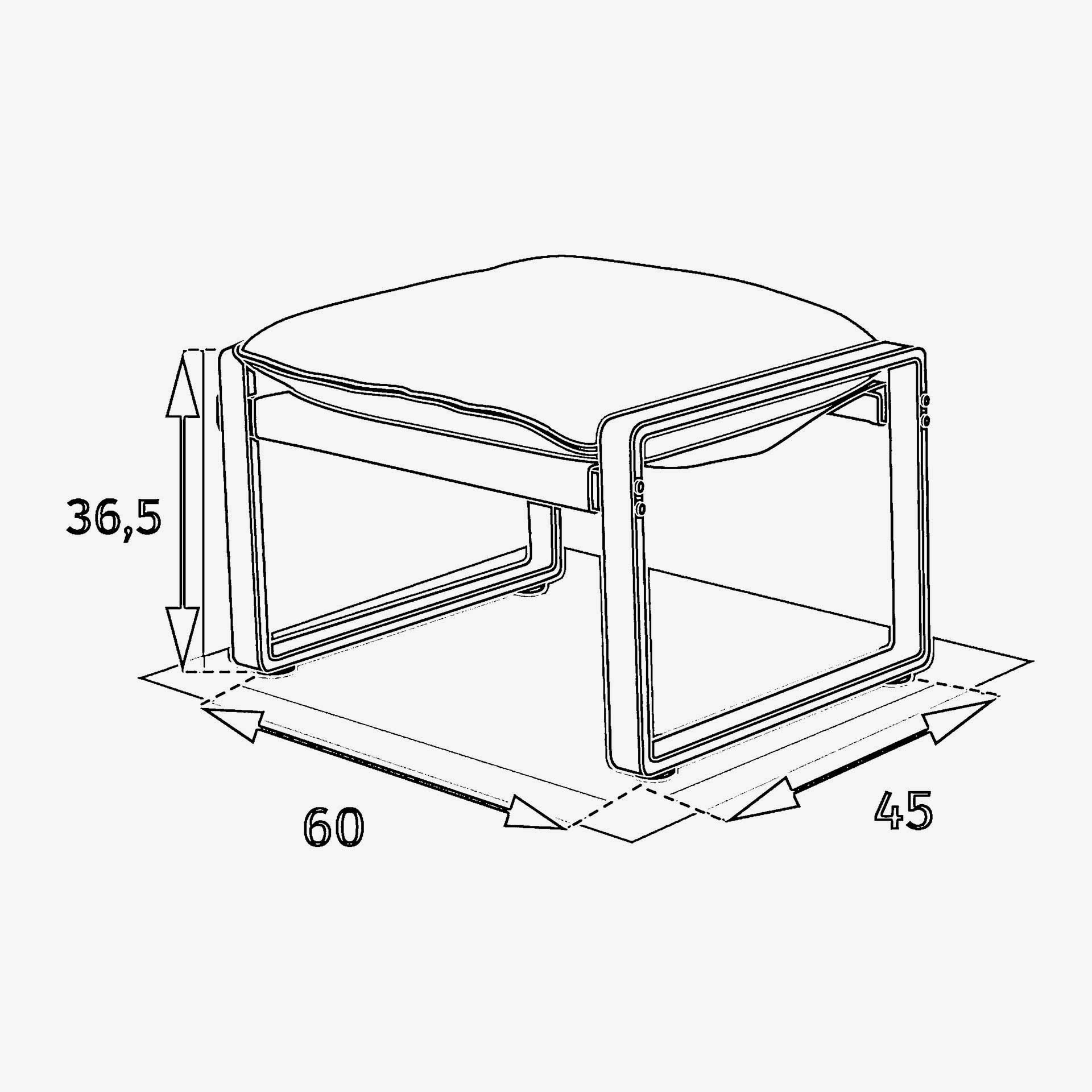 Sillon reclinable de jard&iacute;n de aluminio verde Lambor 151x69x73cm