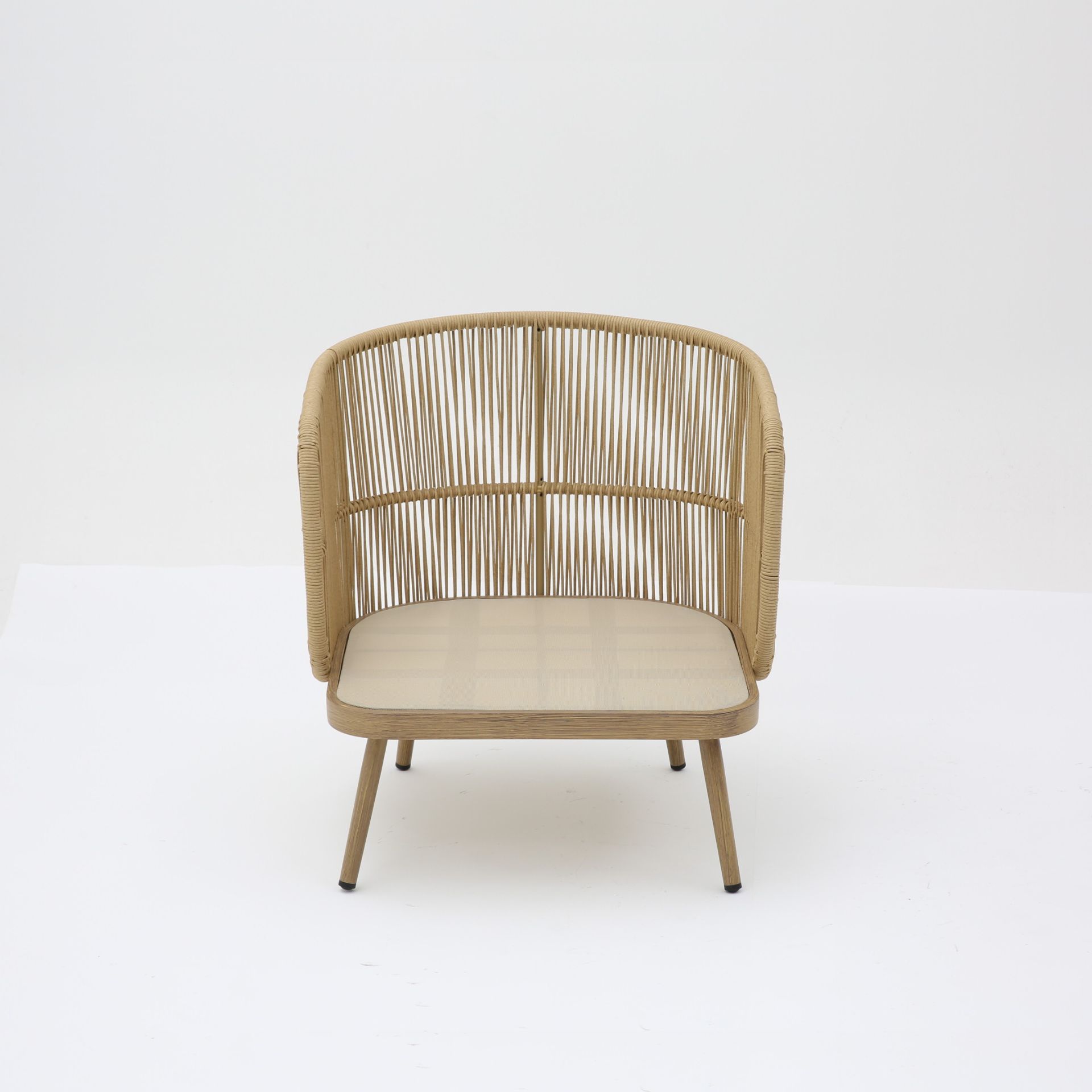 Set de jard&iacute;n de 4 piezas de rat&aacute;n sint&eacute;tico Kauai