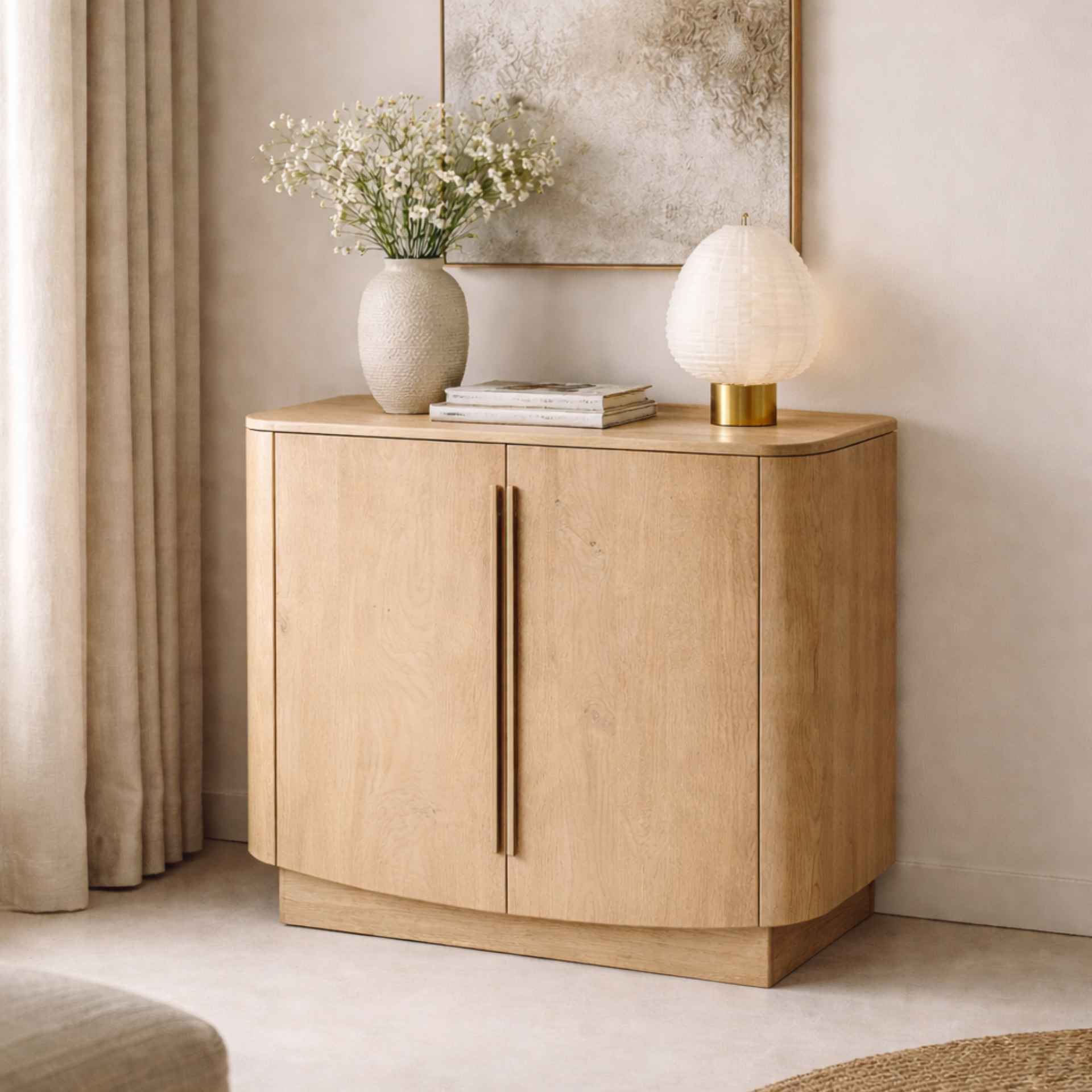 Aparador de madera de mango Ankara 104x45x110cm Clau&Chloe