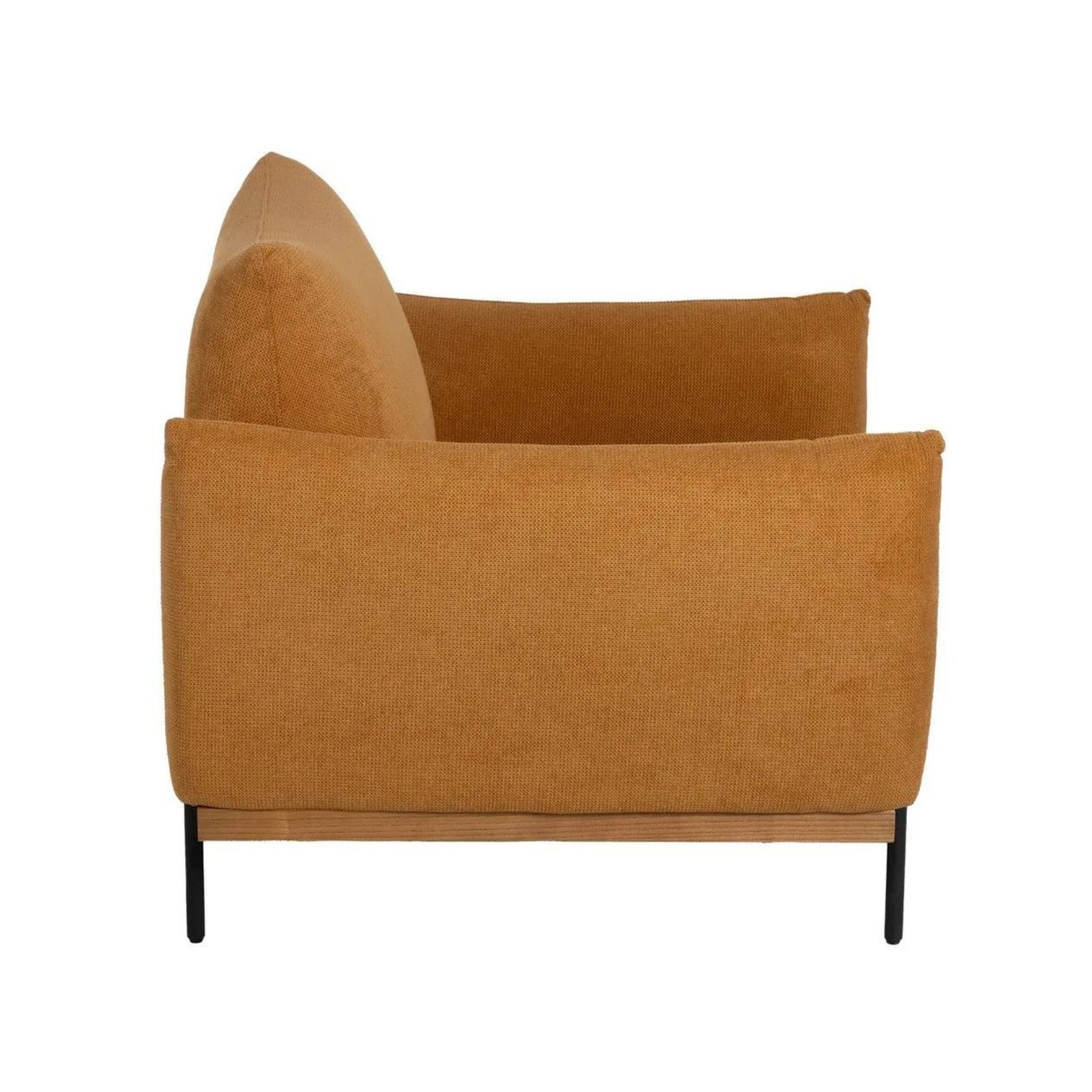 Butaca mostaza Monique 102x89x86cm