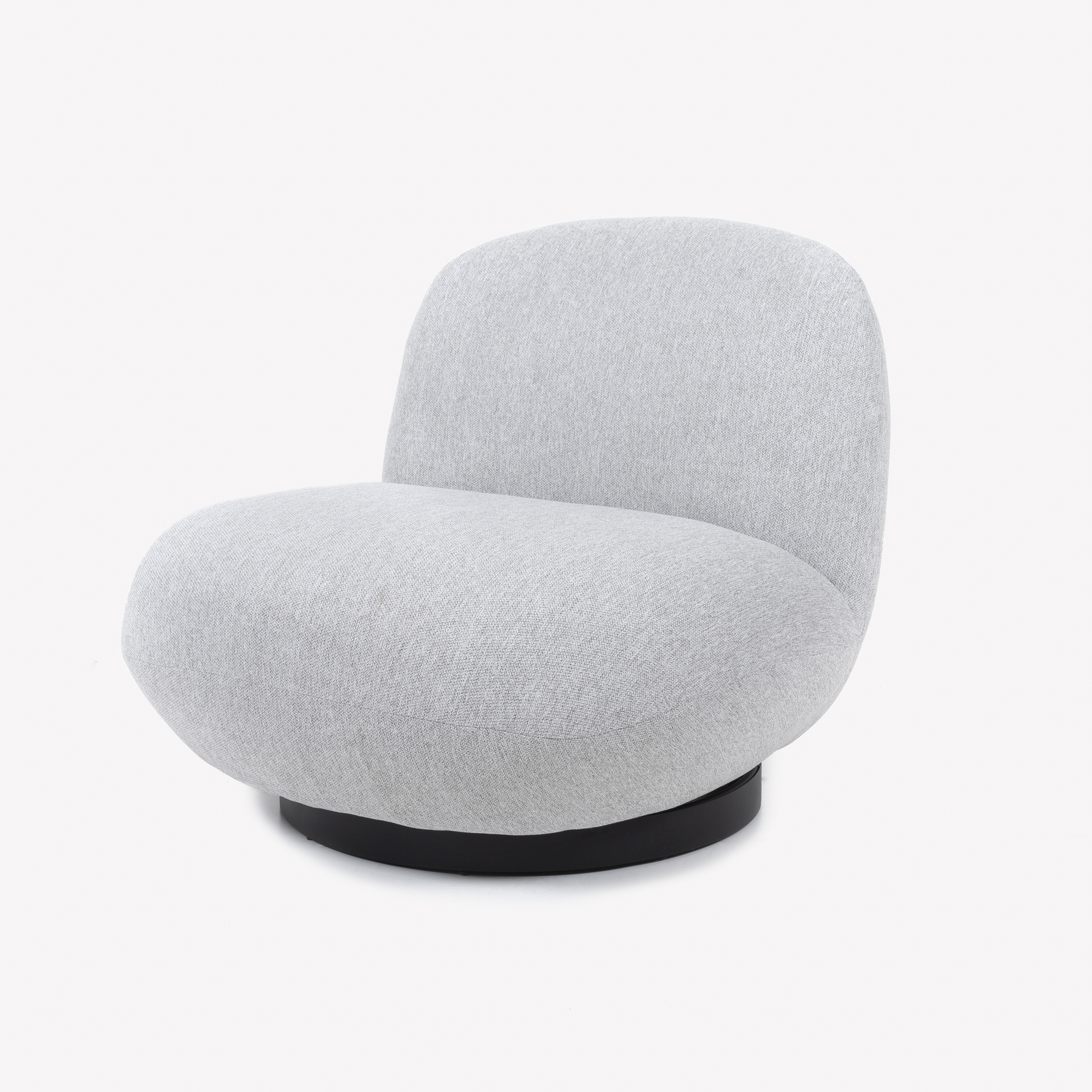 Butaca gris giratoria Pacha 81x95x71cm Clau&Chloe