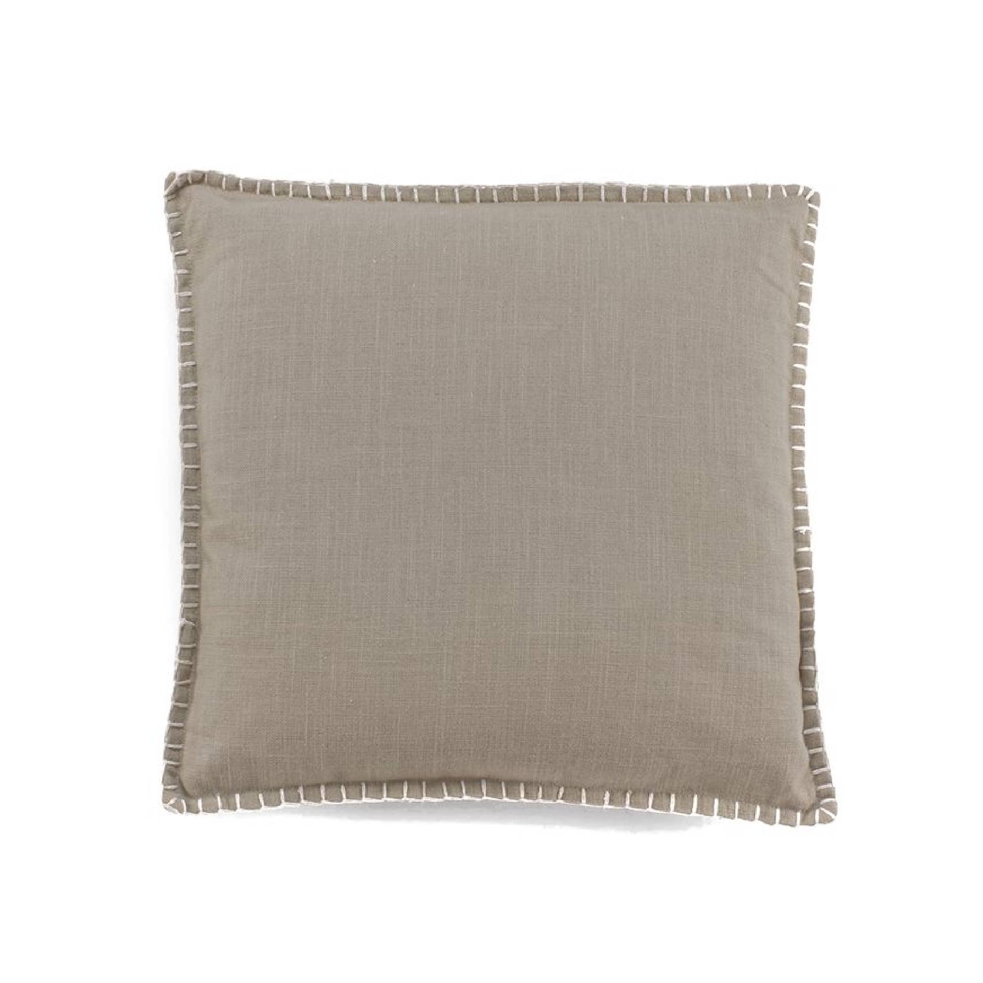 Cojín de algodón topo Pasme 45x45cm