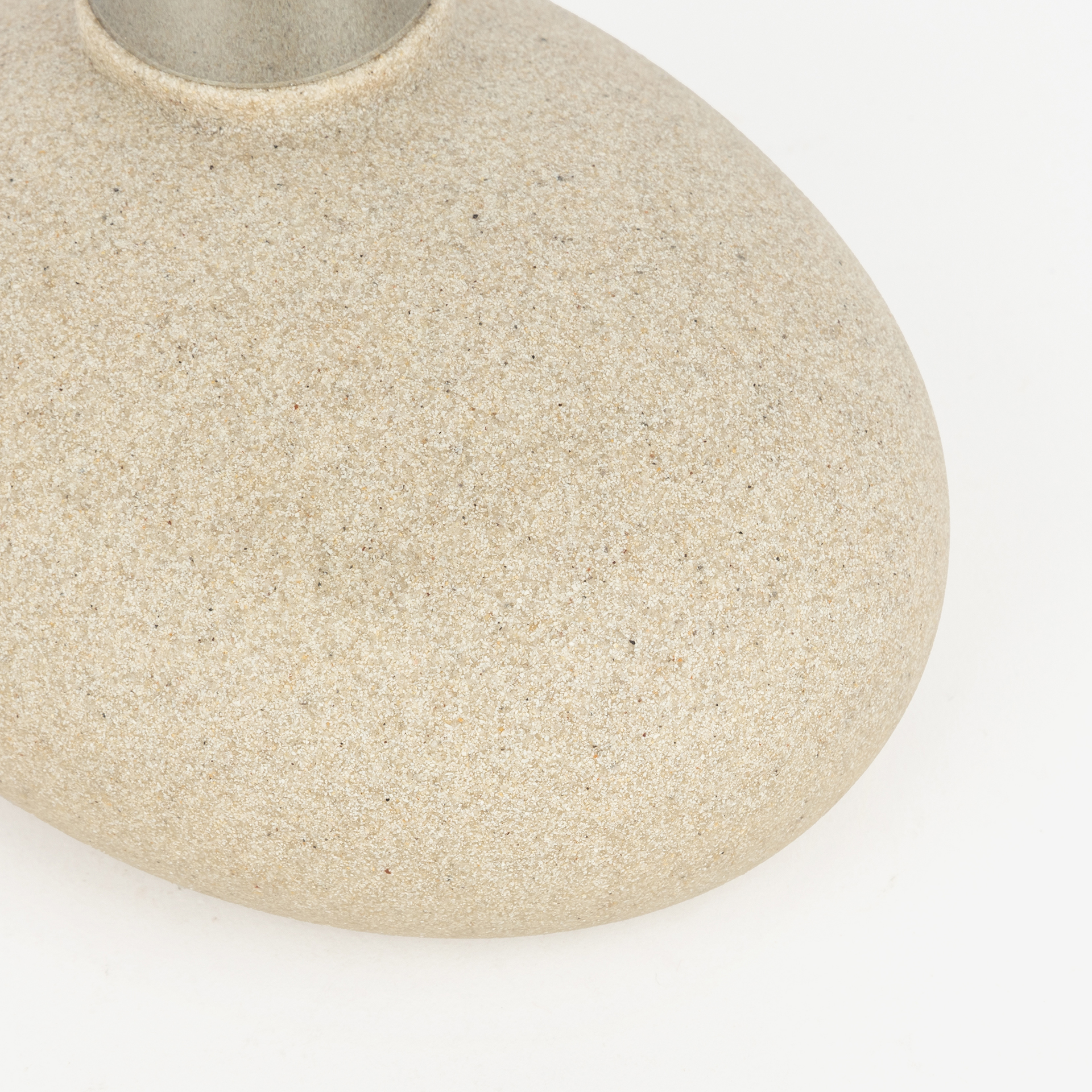 Dispensador de jabón de baño de poliresina Clear Stone 13x10x11cm