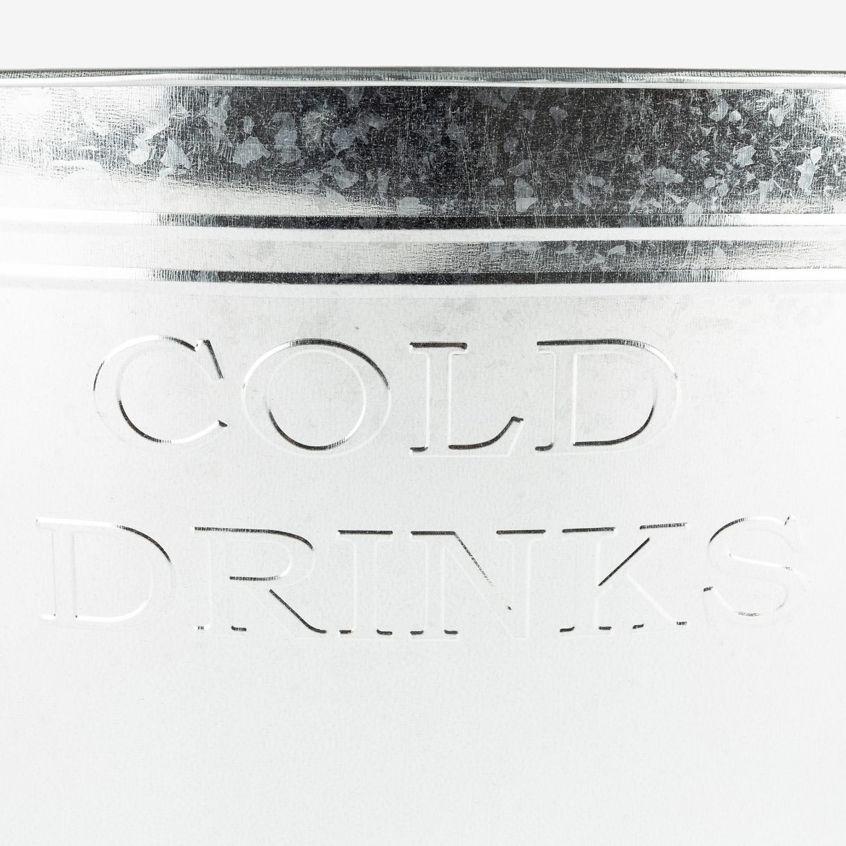 Cubitera con asas ovalada de zinc 50x35cm