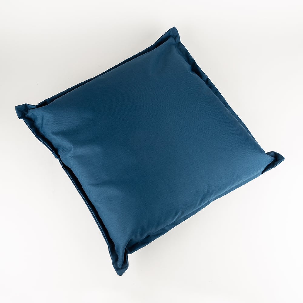 Coj&iacute;n para exterior azul marino de poli&eacute;ster