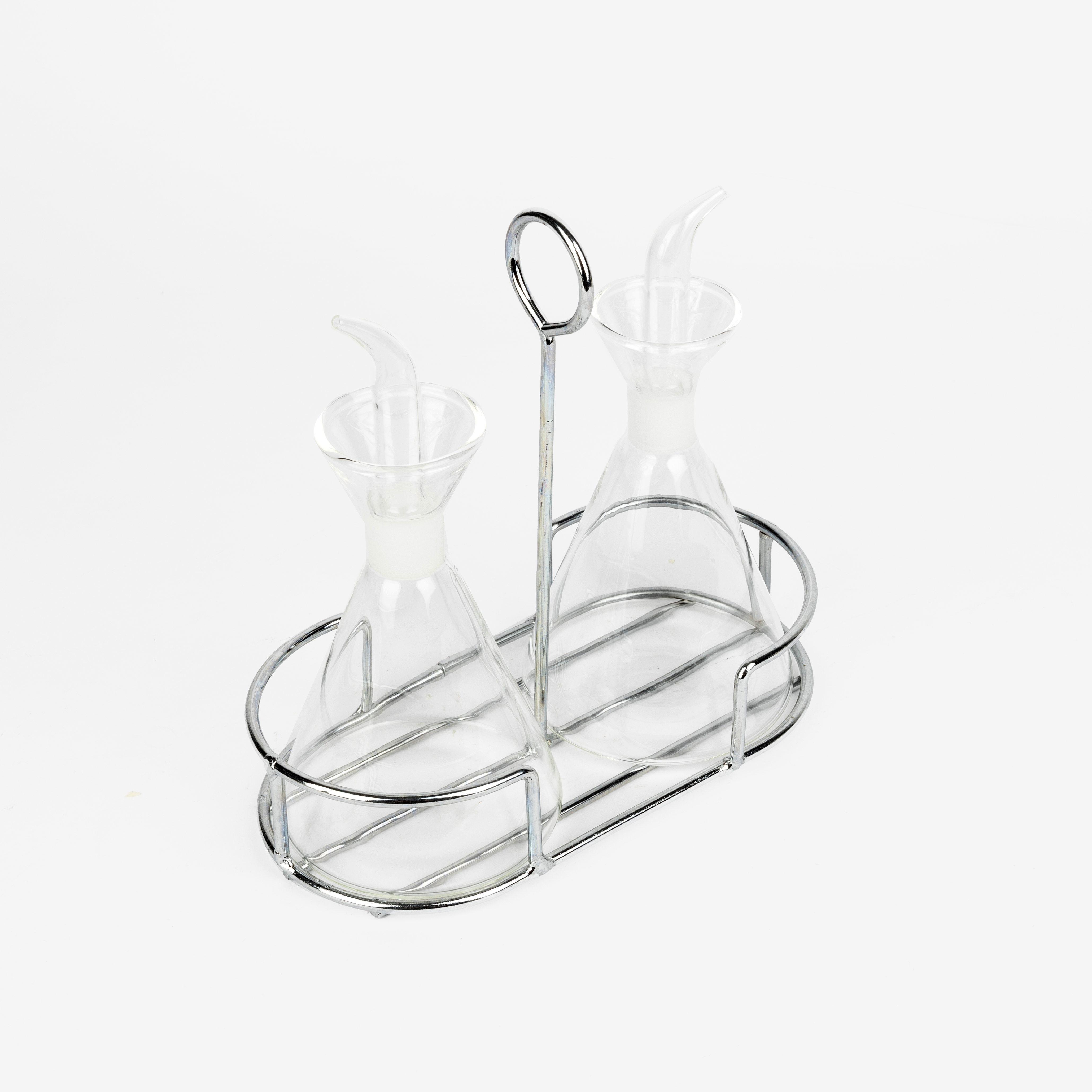 Set de aceitera y vinagrera con soporte Matraz