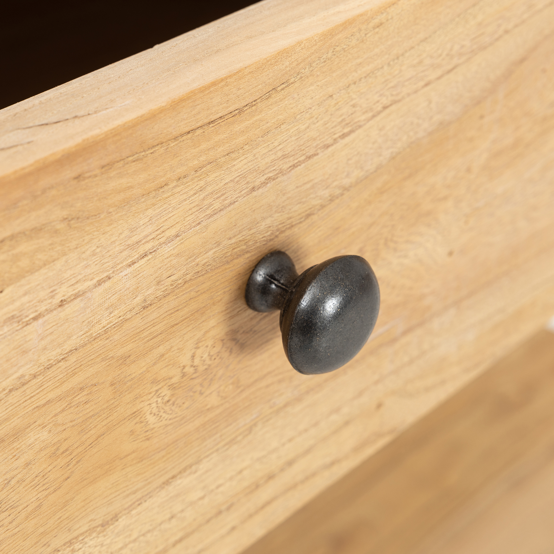 Consola de madera de olmo reciclada Mop 150x38x80cm