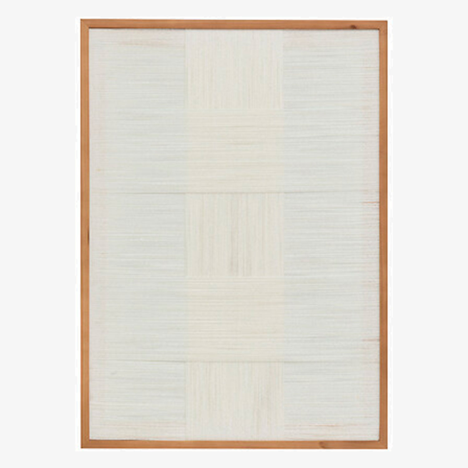 Lienzo con marco de tejido beige Lysia 50x70cm