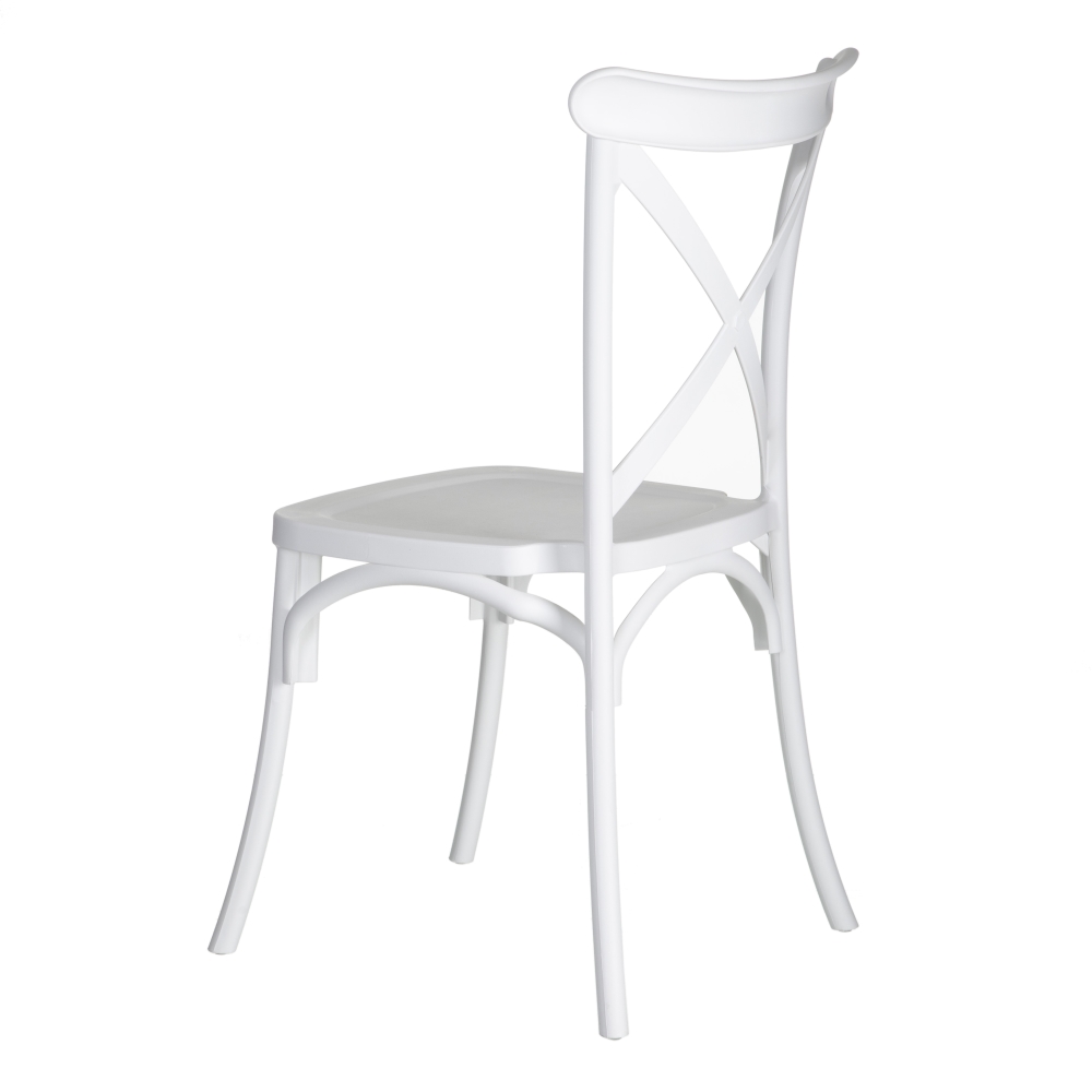 Set de 4 sillas de comedor blanco Cassie 48x43x91cm