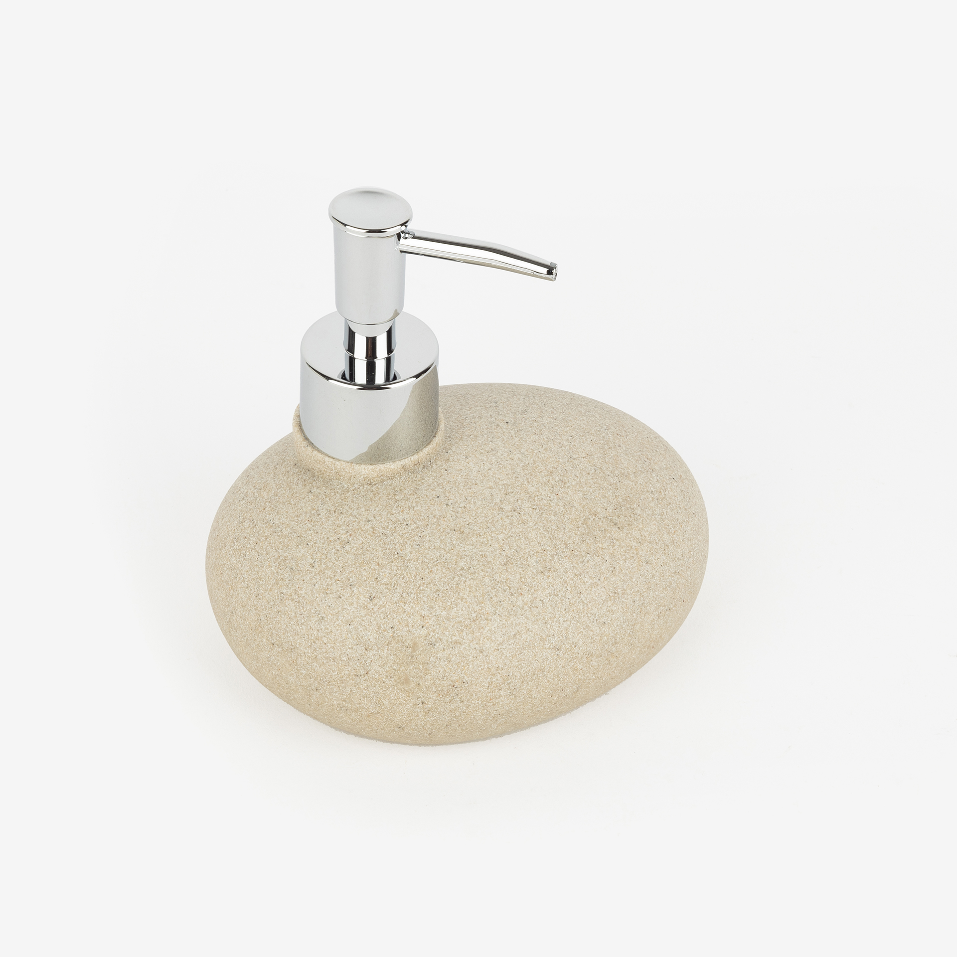 Dispensador de jabón de baño de poliresina Clear Stone 13x10x11cm
