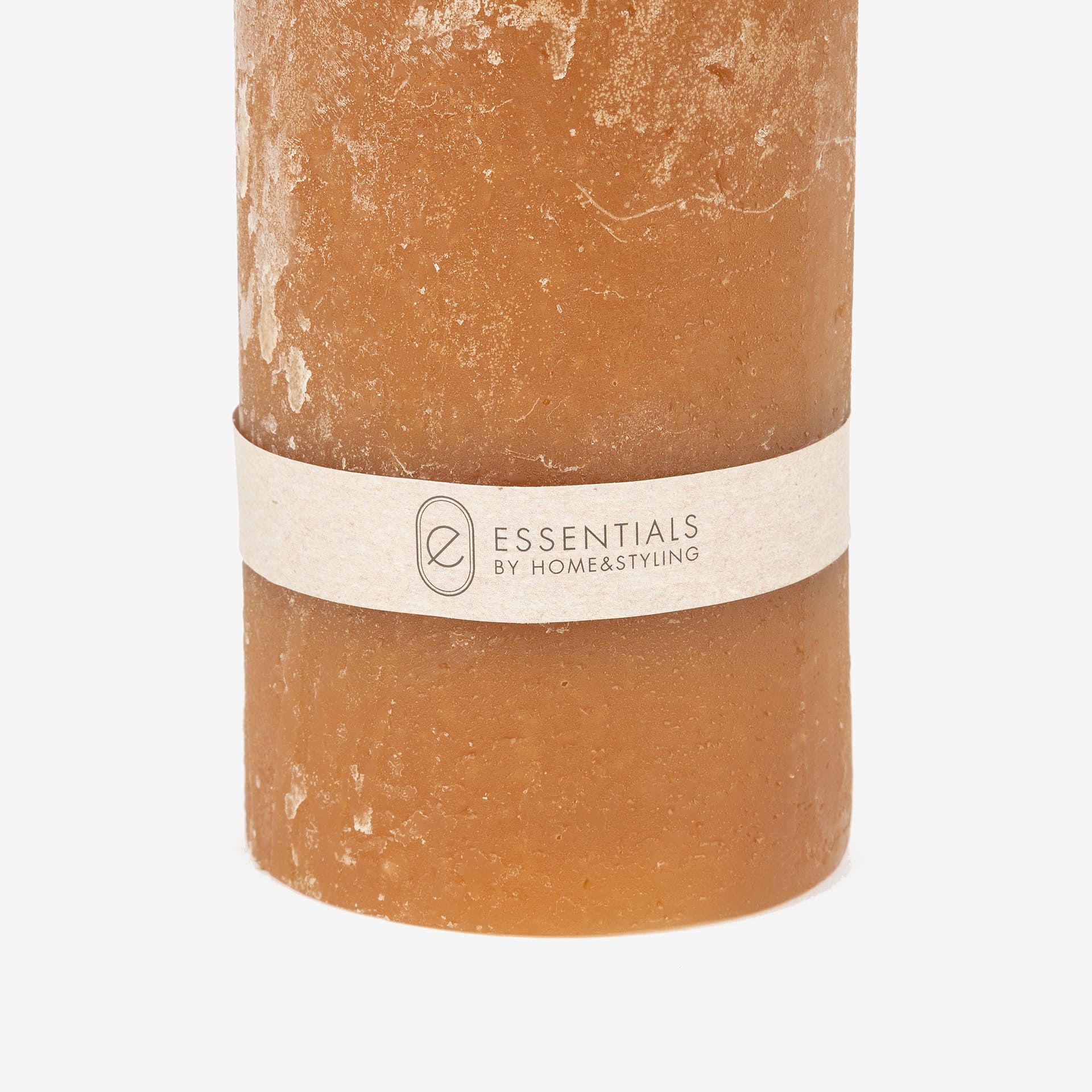 Vela decorativa cilindro marrón Kanea Ø7x14cm