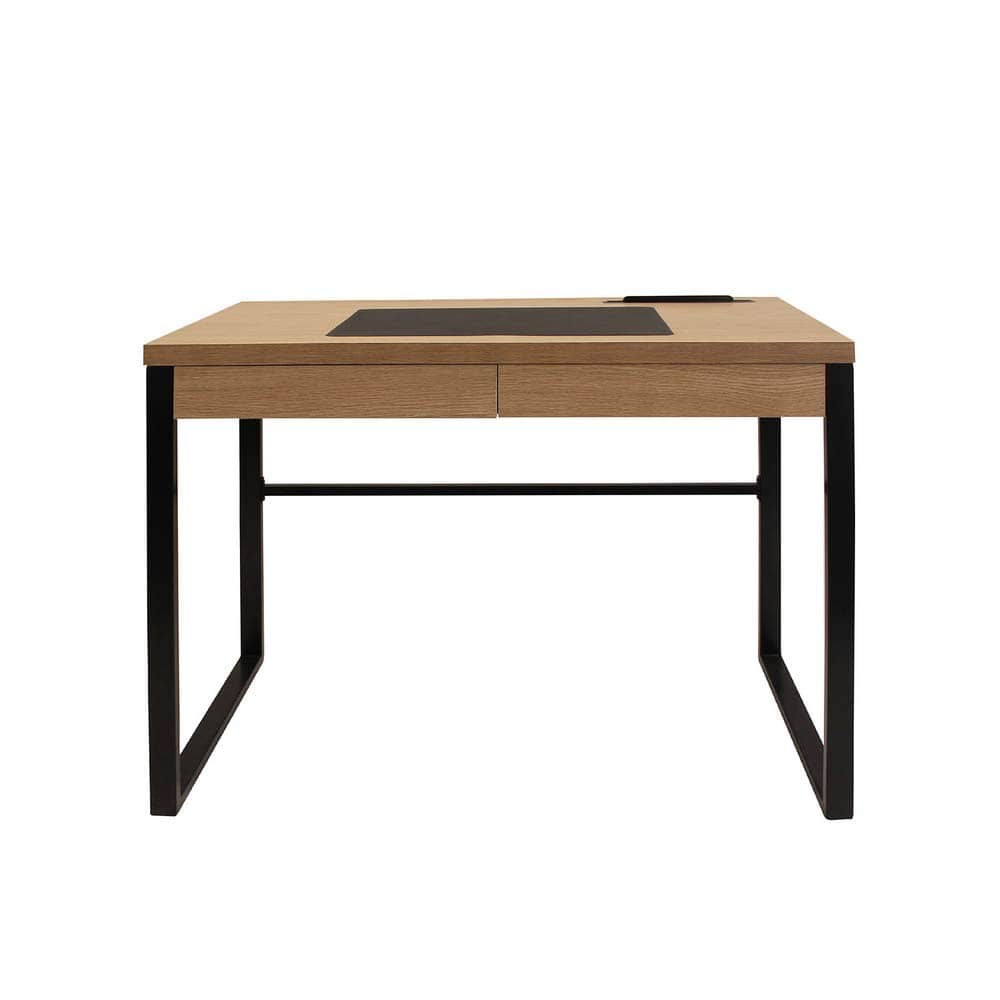 Escritorio de madera y metal 100x50x74cm