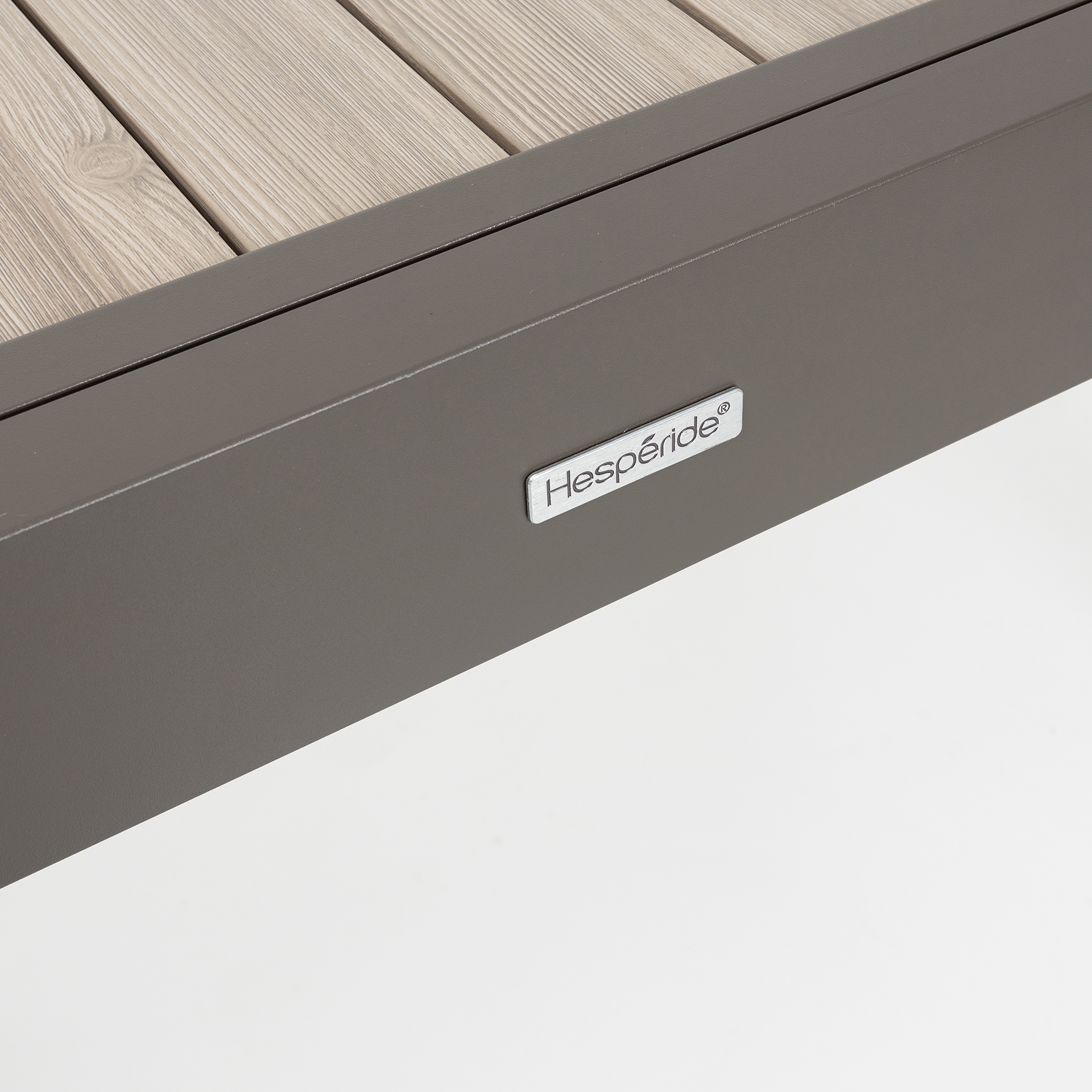 Mesa extensible gris de aluminio Palma 90/180cm