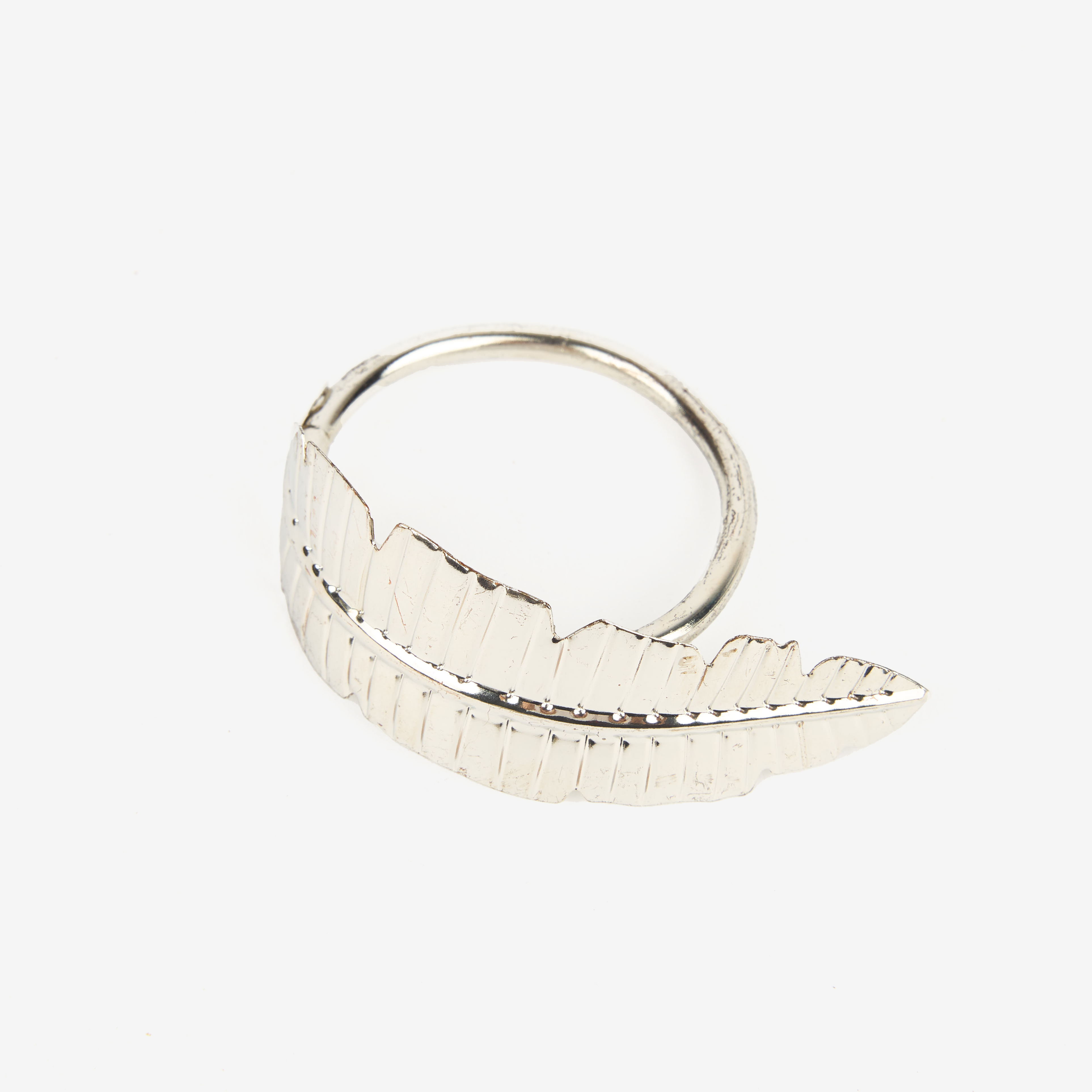 Set de 4 servilleteros de metal plateados