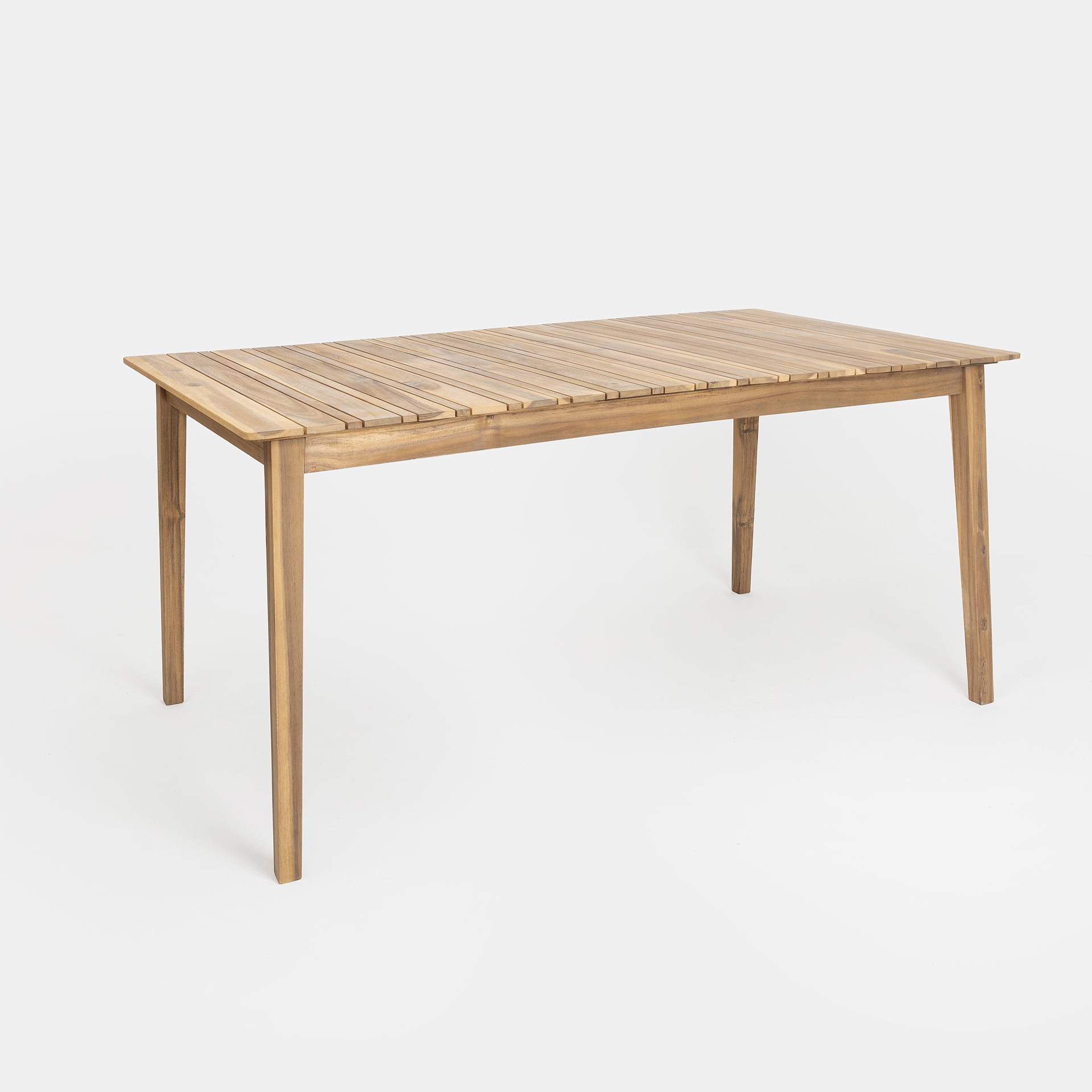 Mesa de jardín de madera de acacia Mykonos 160x90x75cm