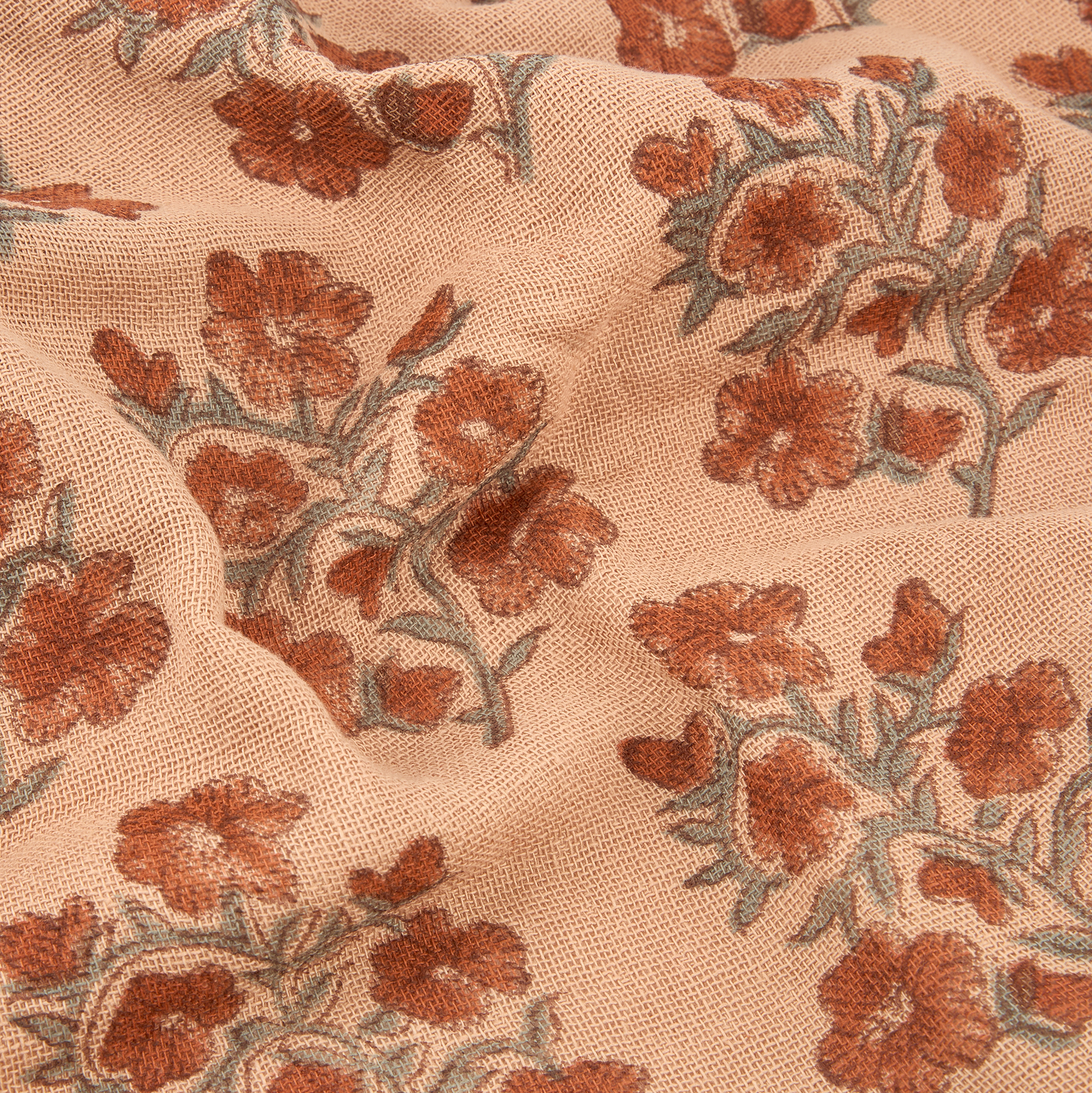 Plaid de algodón ramillete Mia 130x170cm Clau&Chloe