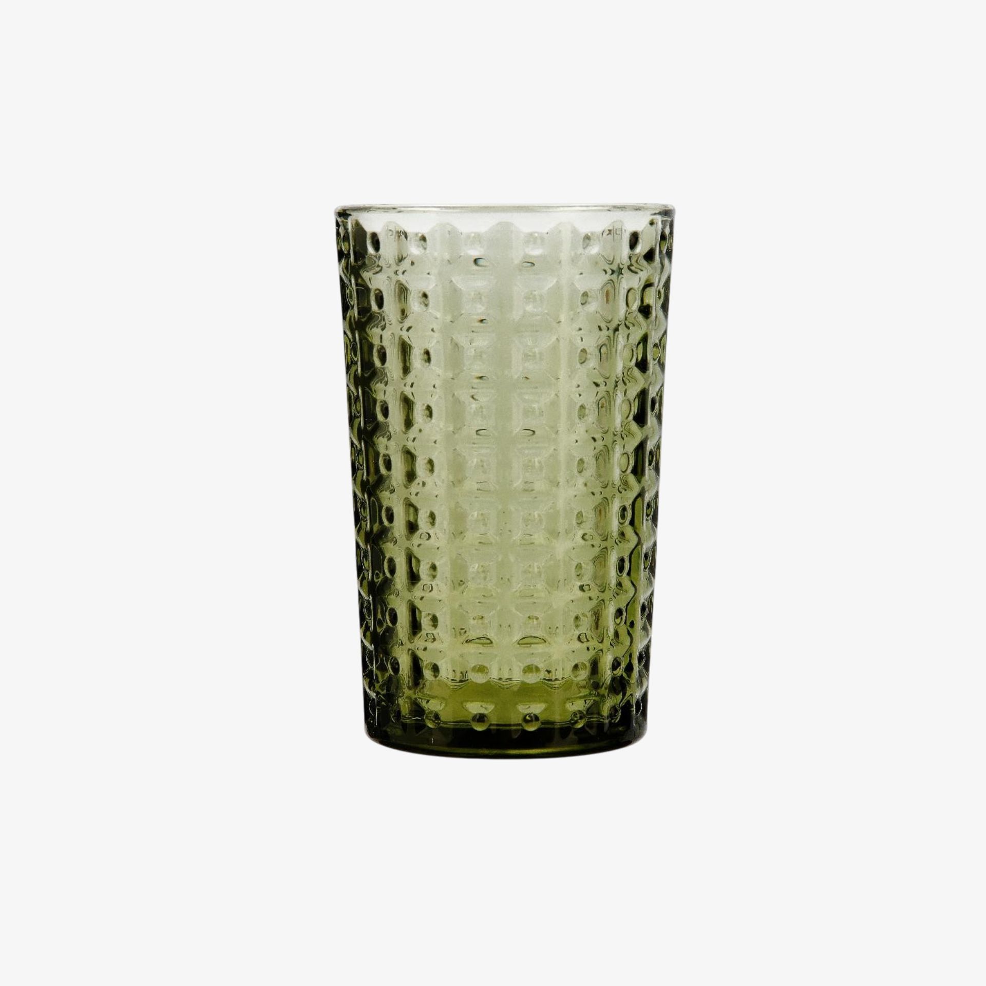 Vaso alto de vidrio verde Forea 35cl