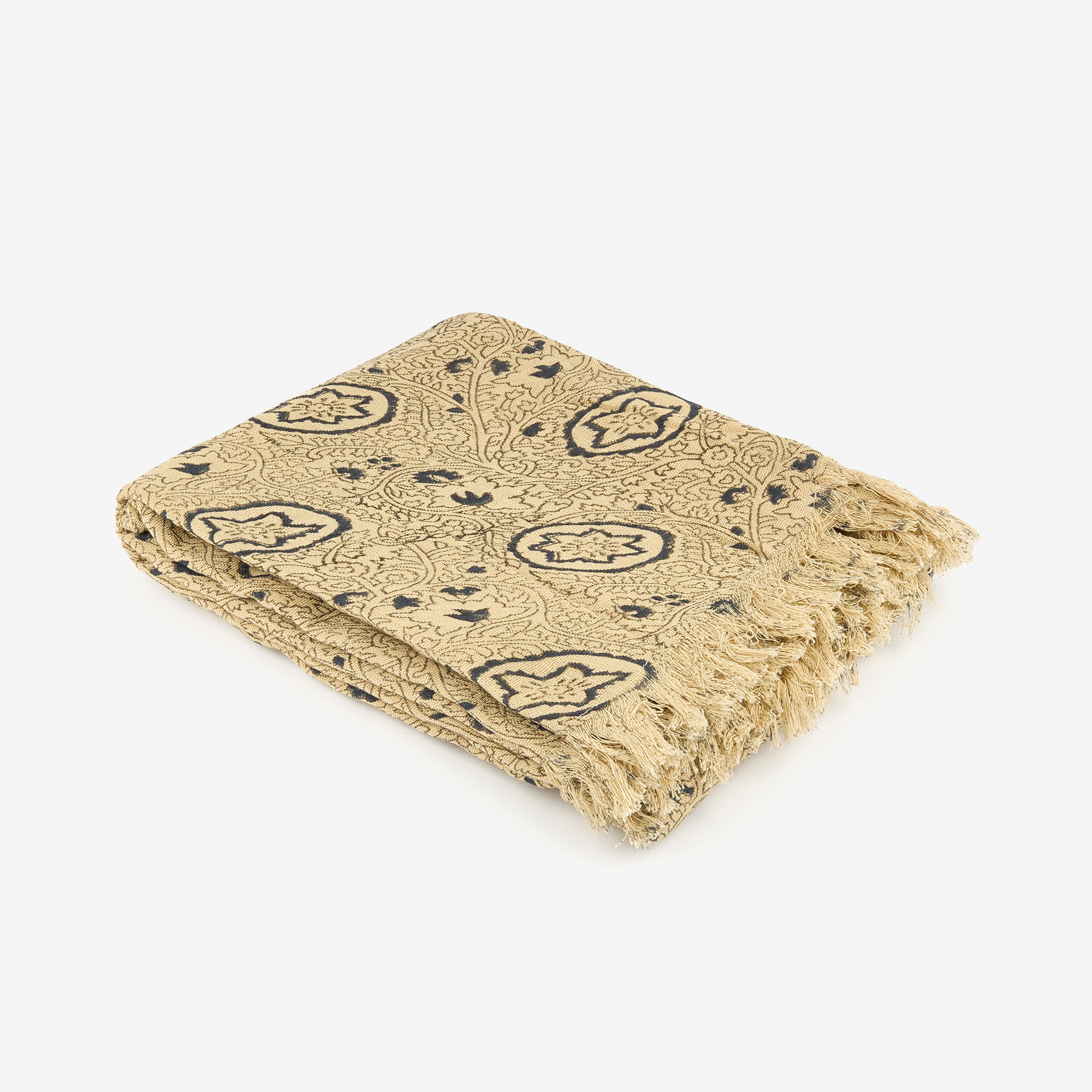 Plaid de algodón flores Mia 130x170cm Clau&Chloe