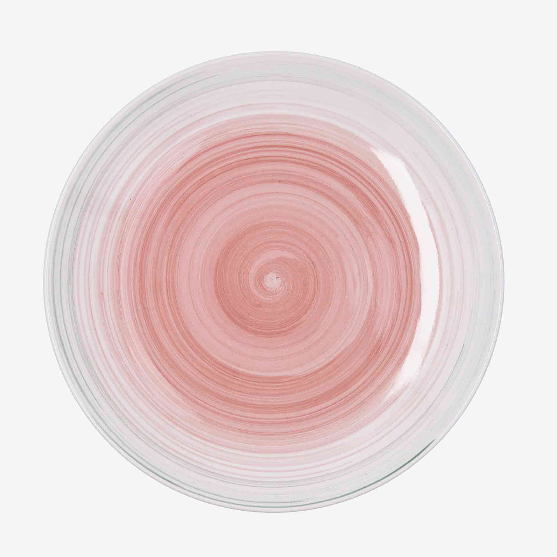 Plato llano de cer&aacute;mica Suede rose &Oslash;27cm