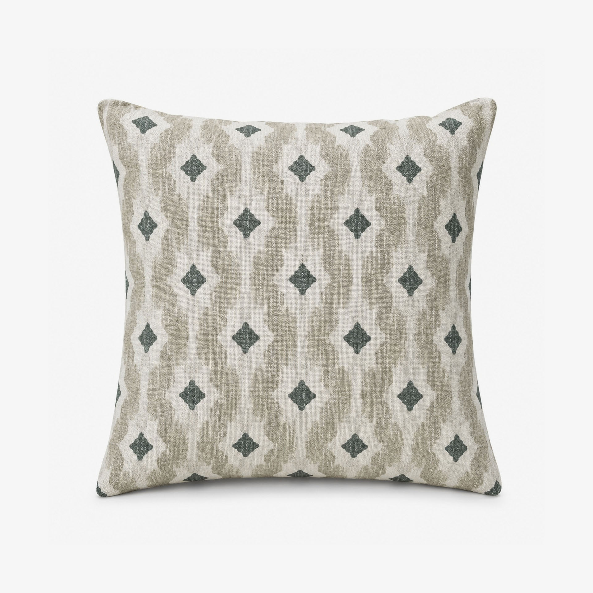 Funda de coj&iacute;n reversible beige de algod&oacute;n y poli&eacute;ster Sira 45x45cm