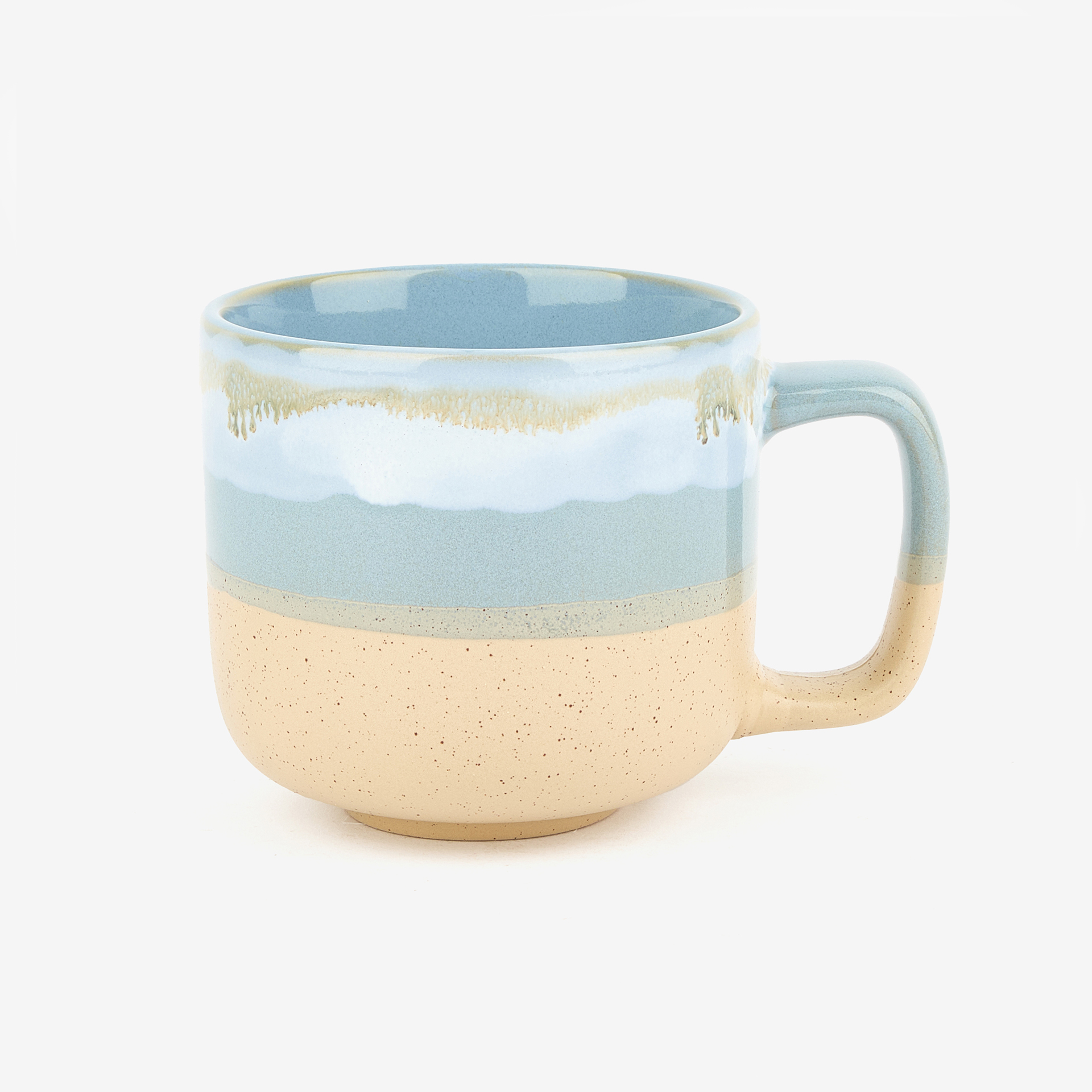 Mug de cerámica azul Gosol 40cl Ø9,6x8,6cm  
