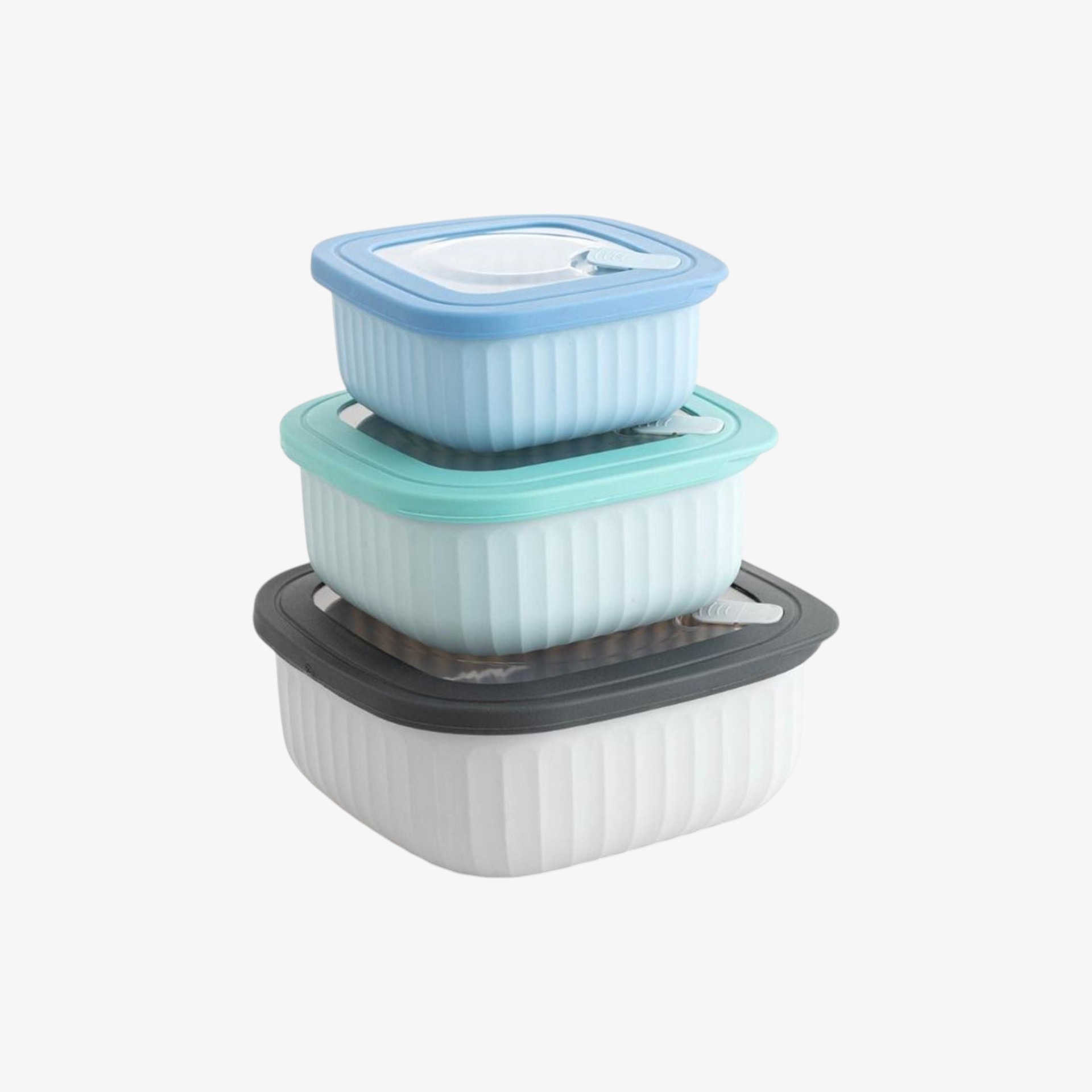 Set de 3 tápers de plástico 45/85/140cl