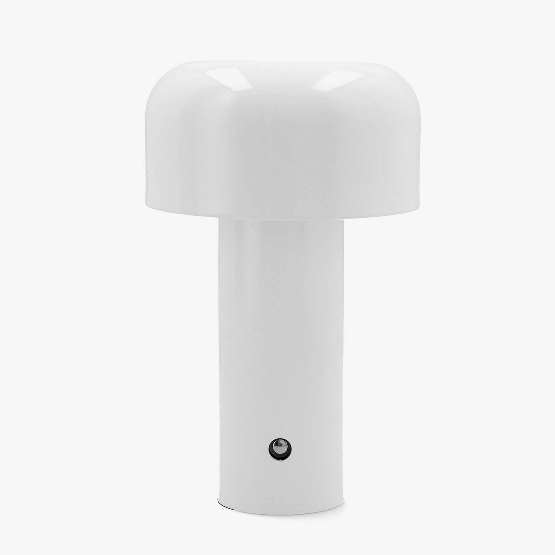 Lampara de metal blanca con usb Nora