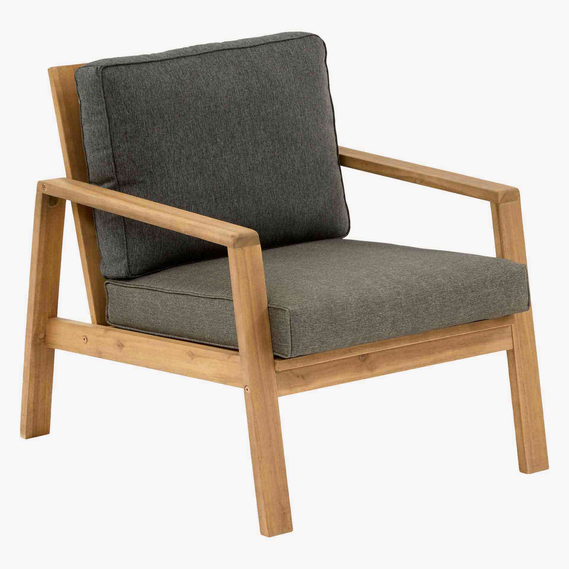 Conjunto de jard&iacute;n para 4 personas de madera de acacia Tiwin