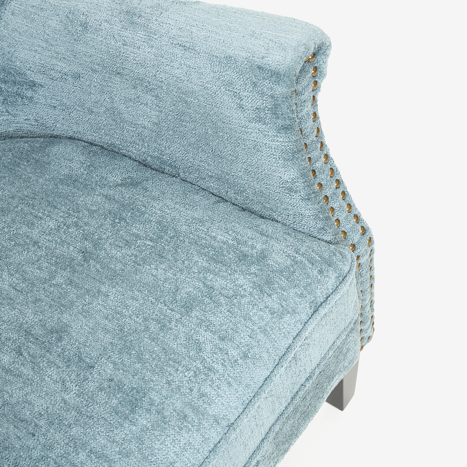 Butaca de terciopelo azul Aurora 79x75x79cm Clau&Chloe