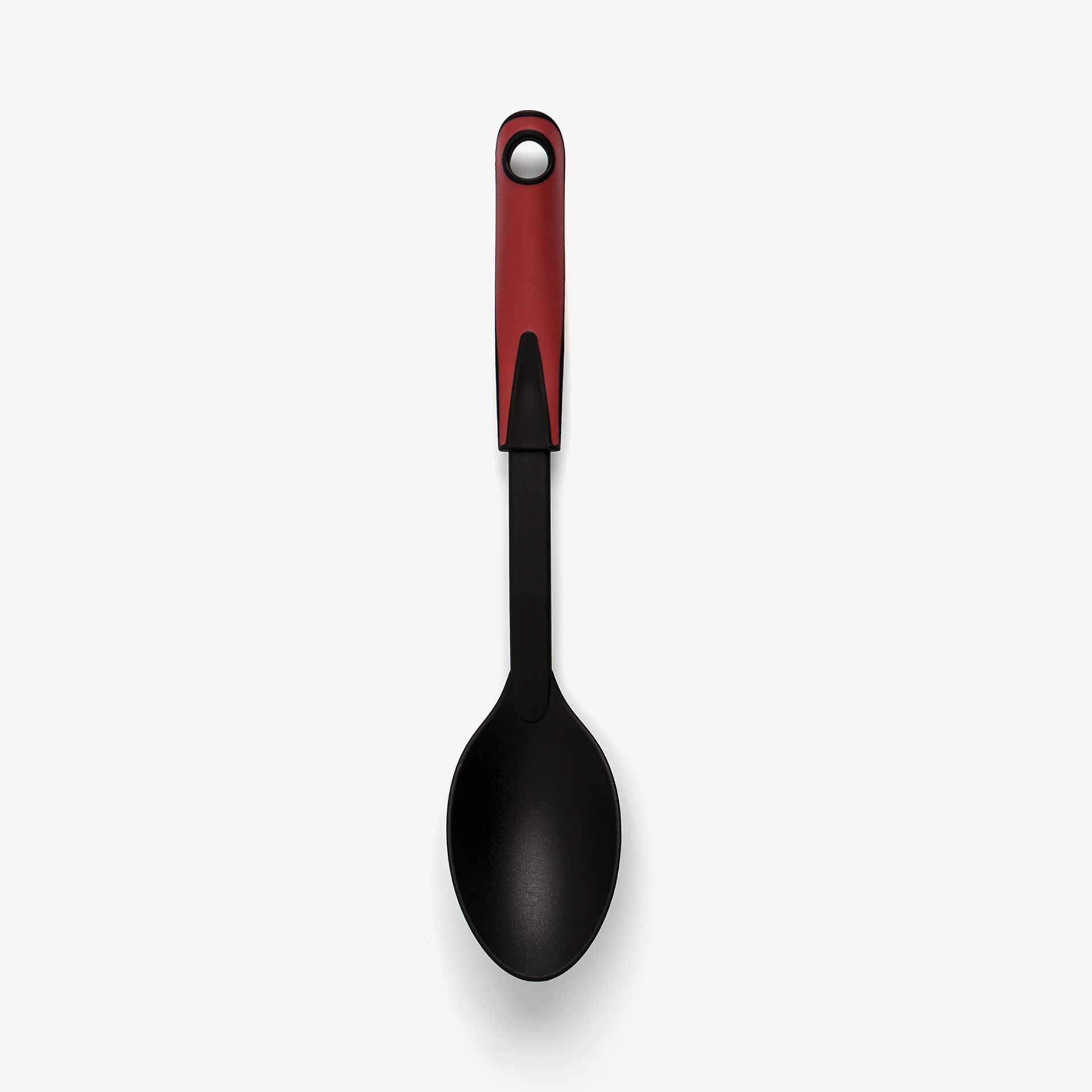 Cuchara de cocina de nylon rojo Brasa 32cm
