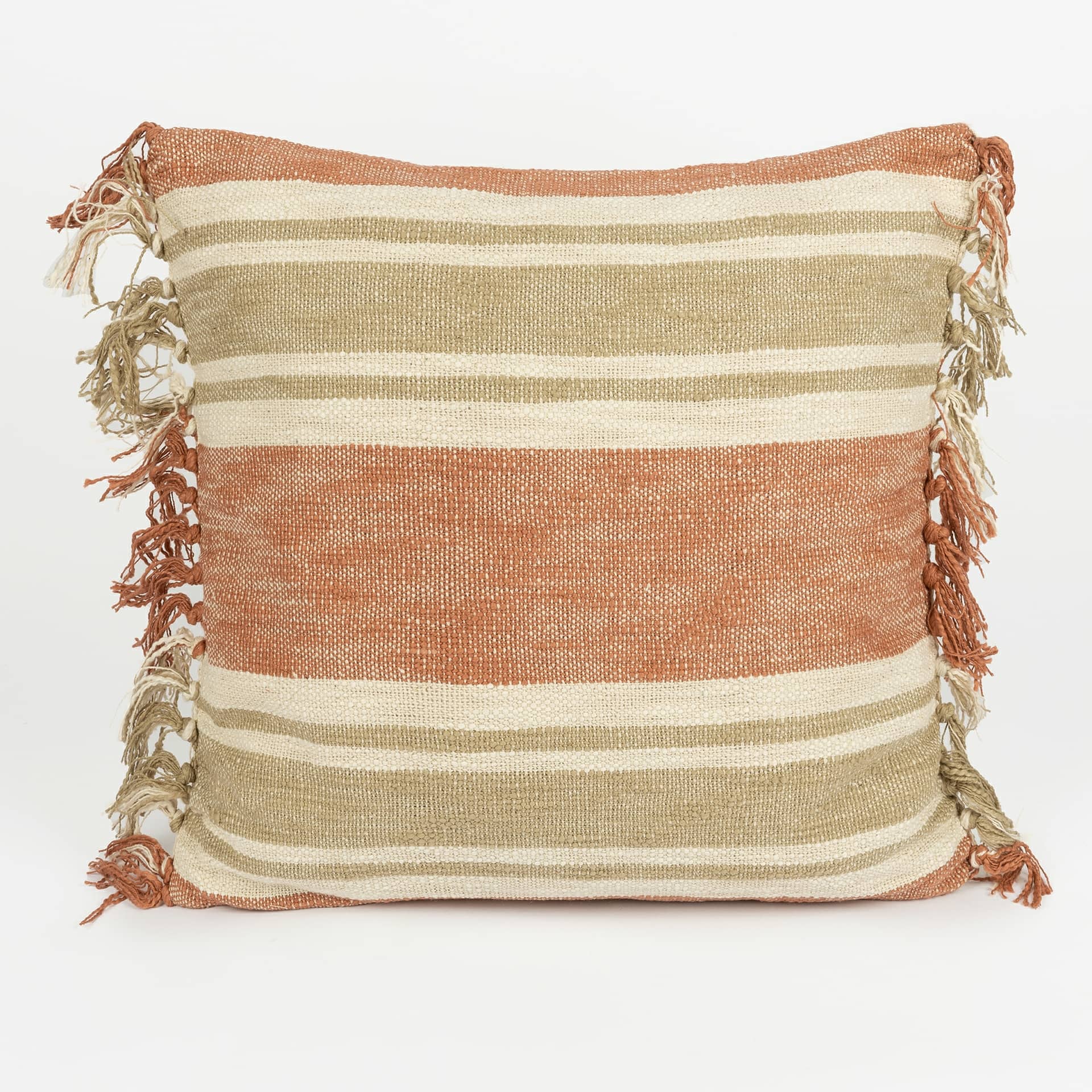 Funda de coj&iacute;n roja de algod&oacute;n Eneli 45x45cm