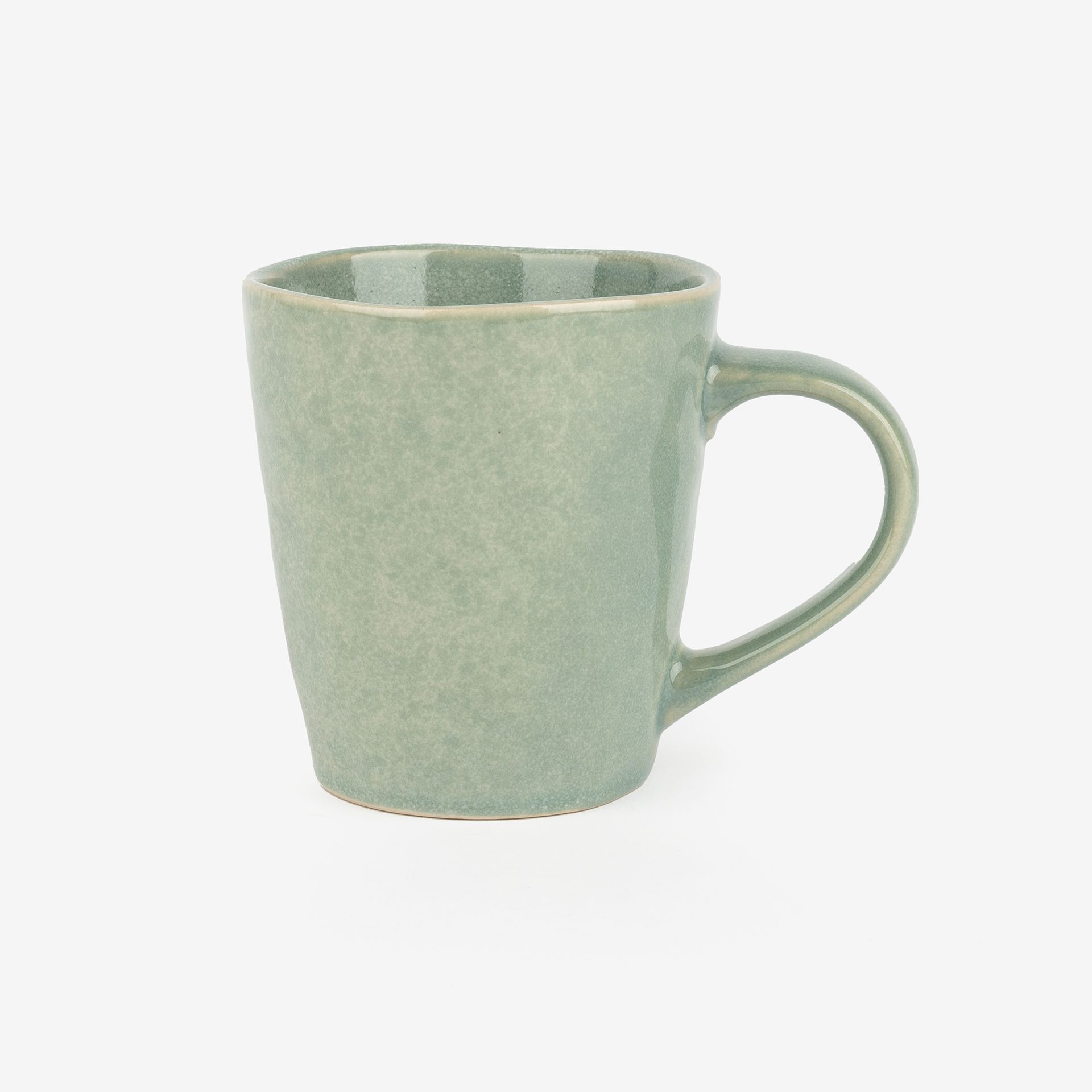 Mug verde de gres Arlet 35cl Ø9x10cm