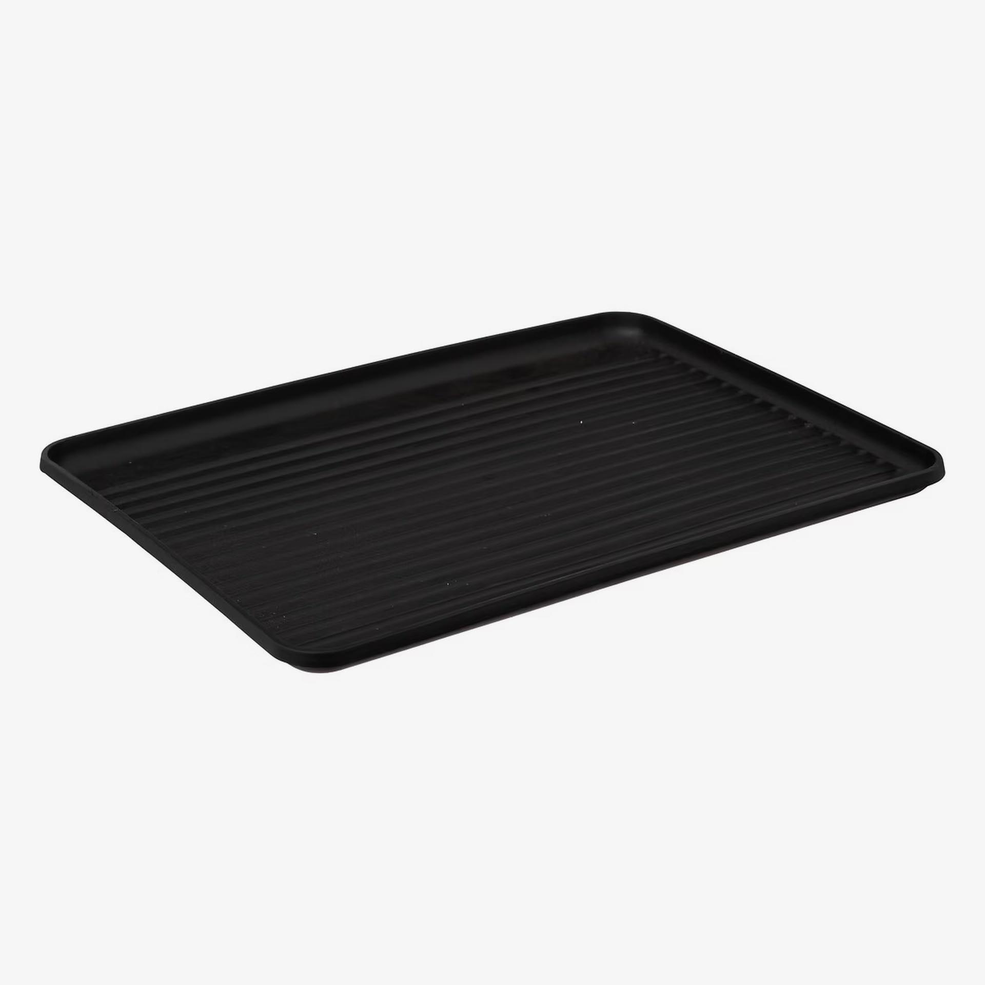 Escurreplatos plegable Foldix de metal negro 43,5x40,5cm