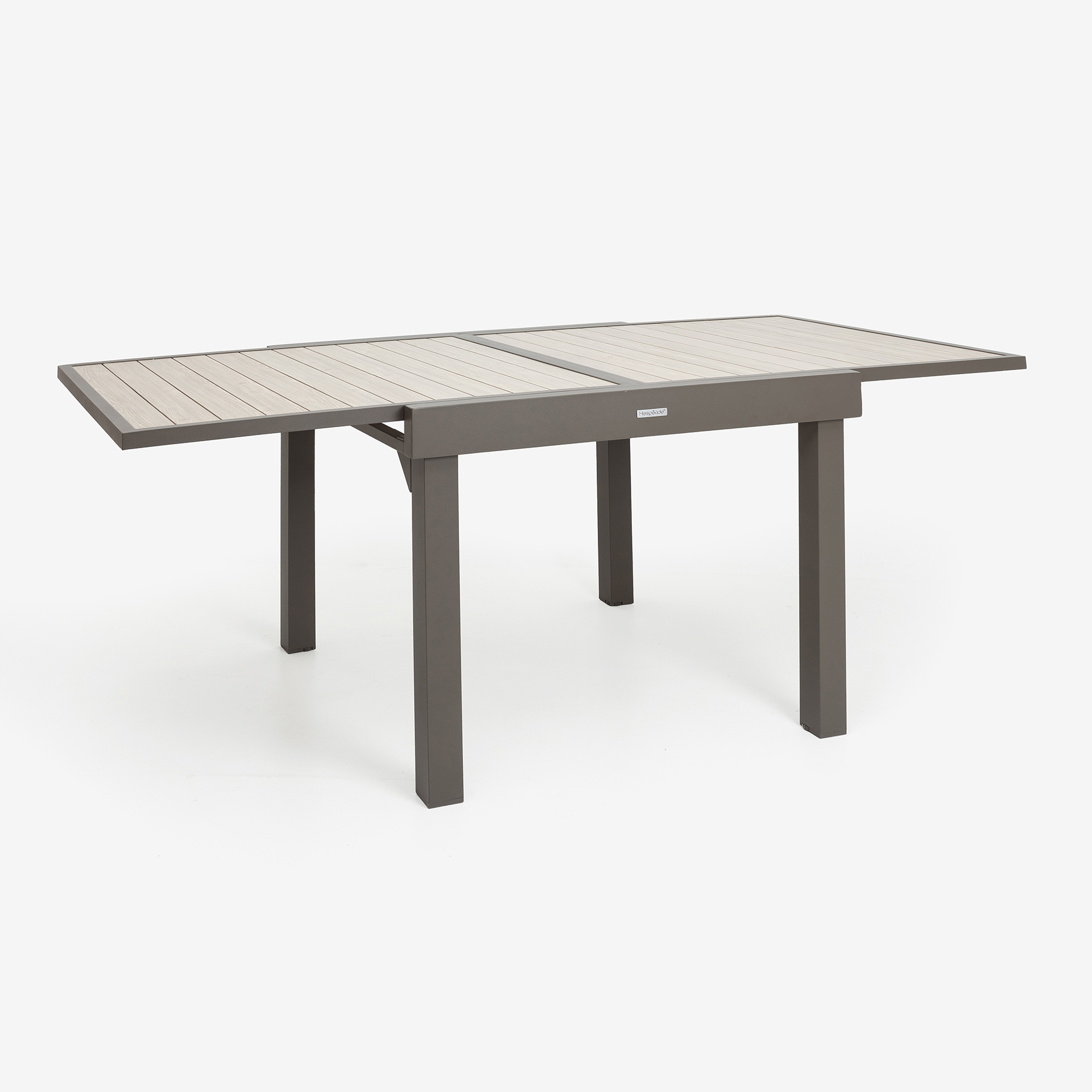 Mesa extensible gris de aluminio Palma 90/180cm