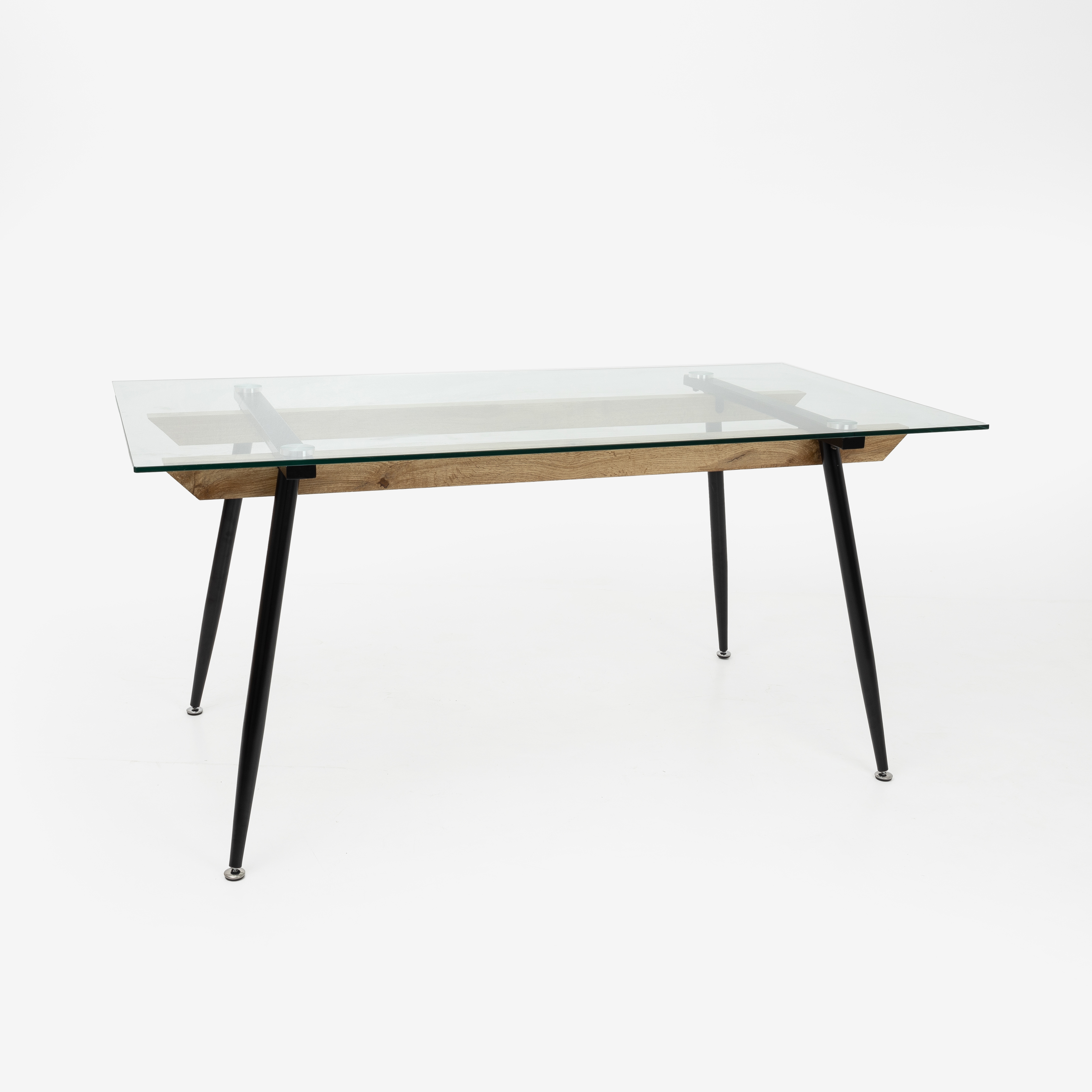 Mesa de comedor de cristal 160x80cm