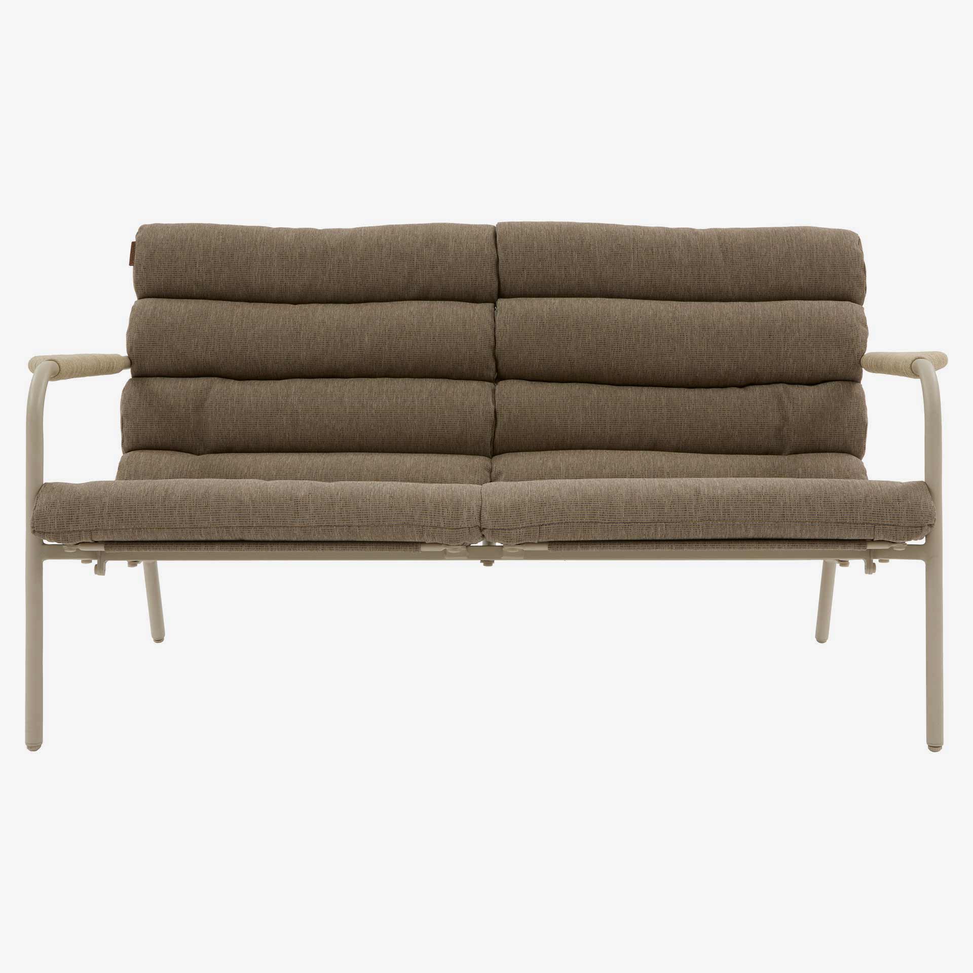 Conjunto de jard&iacute;n para 4 personas de acero crema Solani