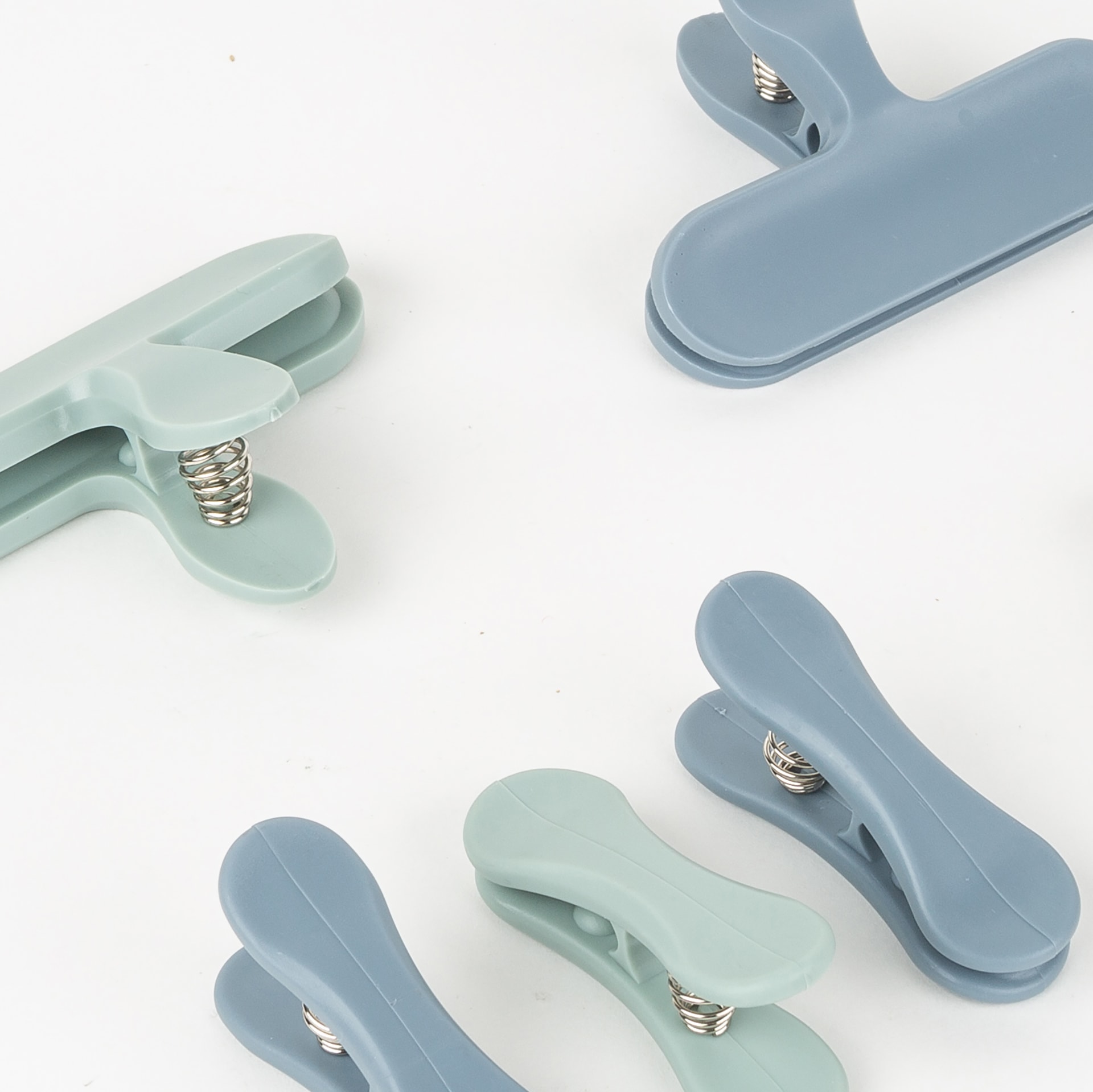 Set de 7 pinzas para cierre de bolsas