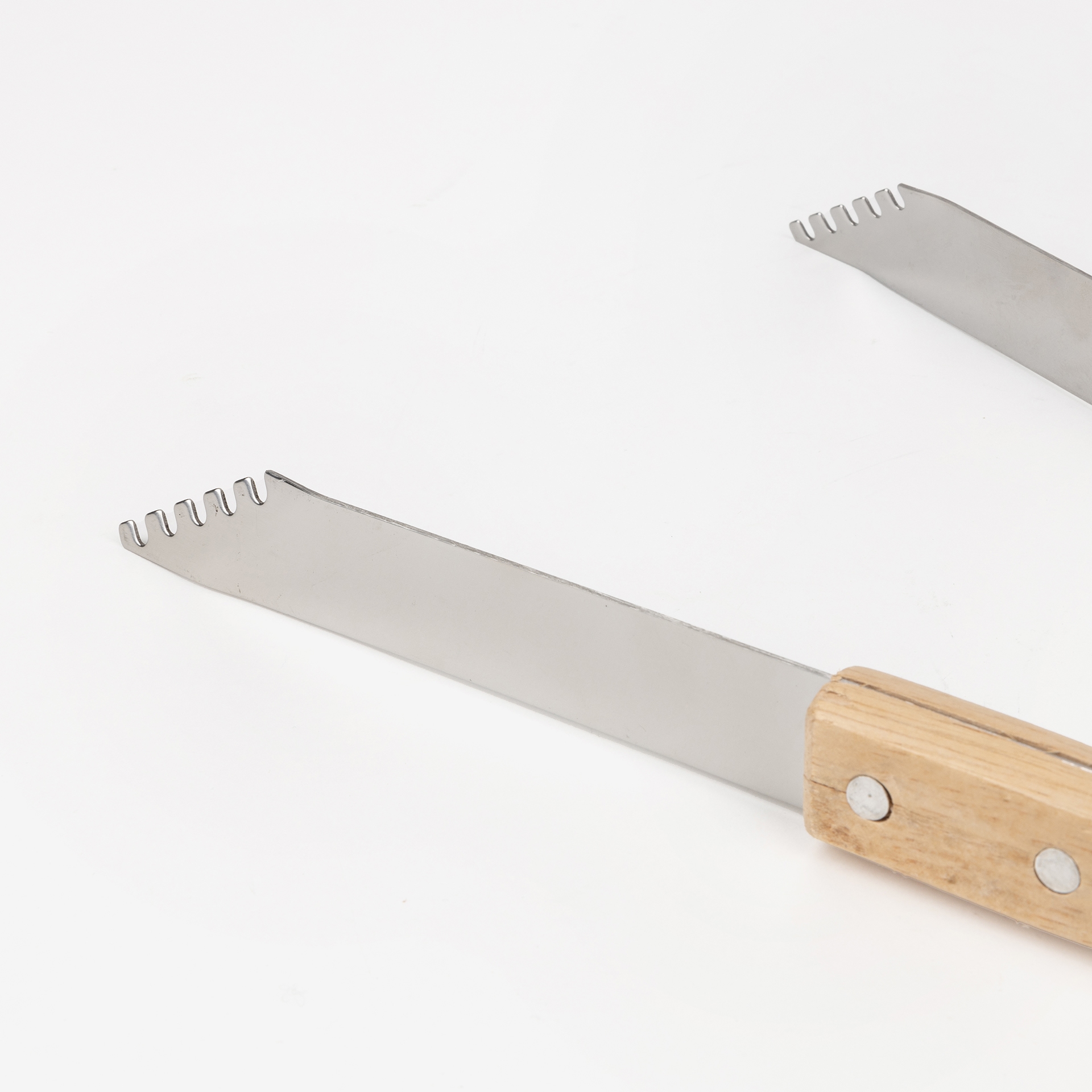 Conjunto de tres utensilios para barbacoa de acero inoxidable