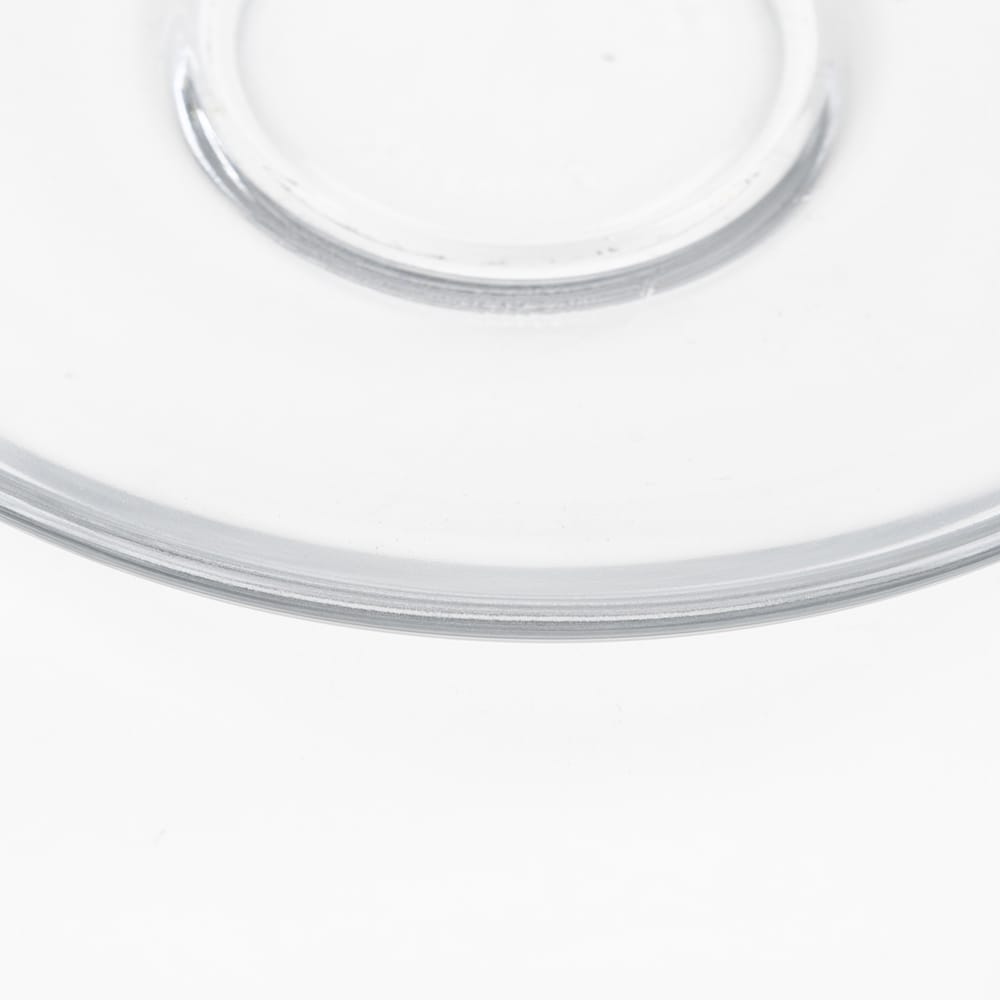 Plato de cristal transparente Cigogne 13cm