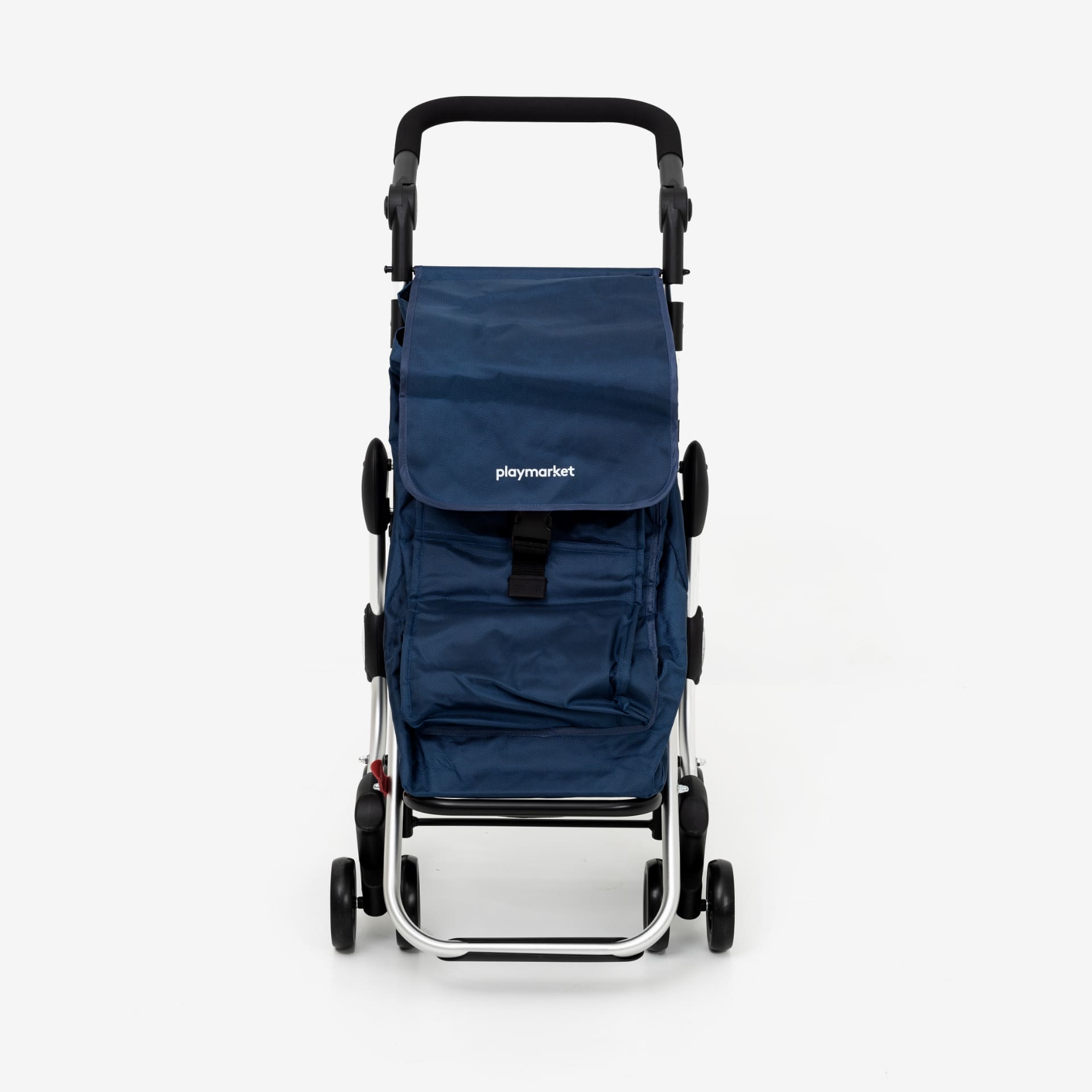 Carro para la compra de 4 ruedas azul Go Up