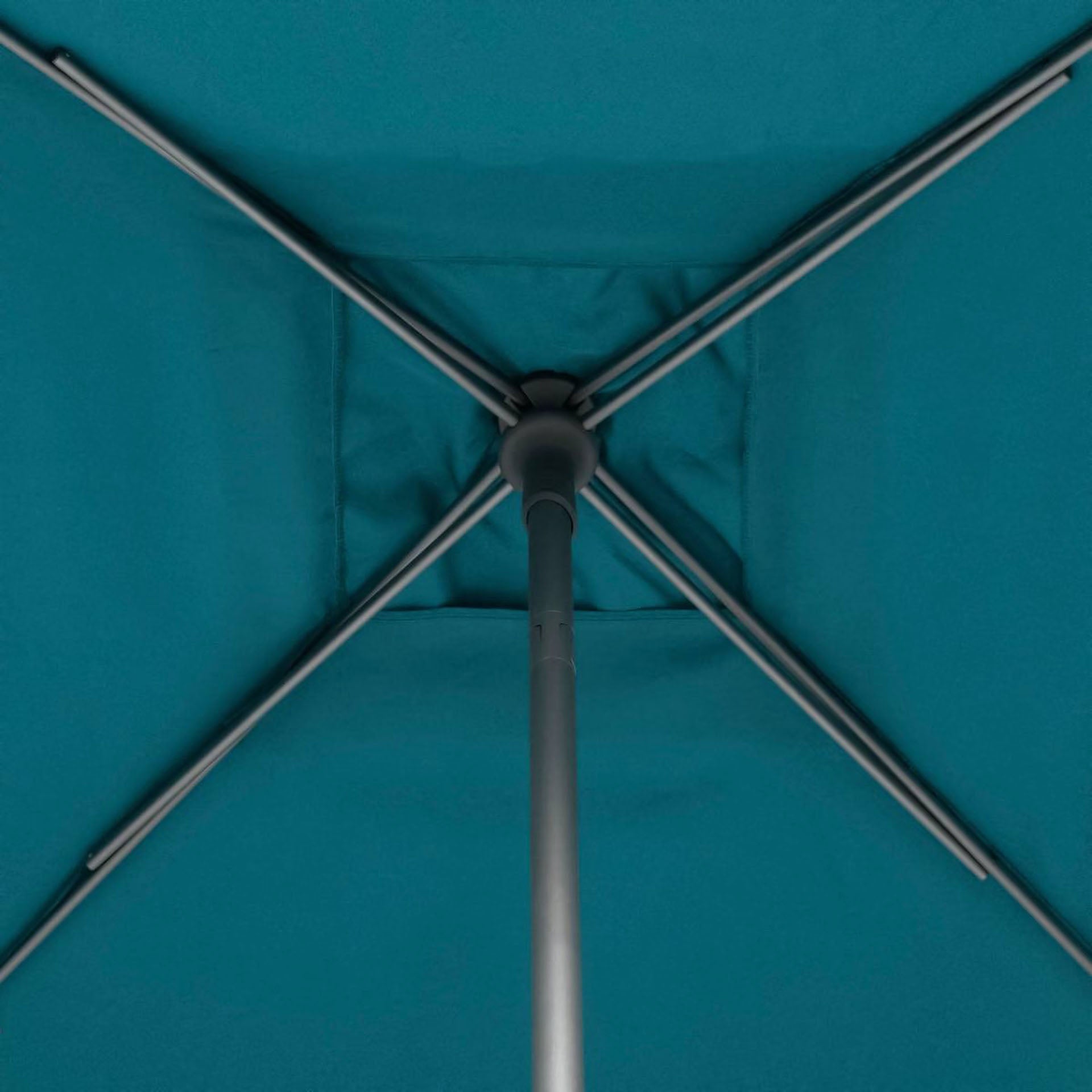Parasol de acero inoxidable azul Sena 250x250cm