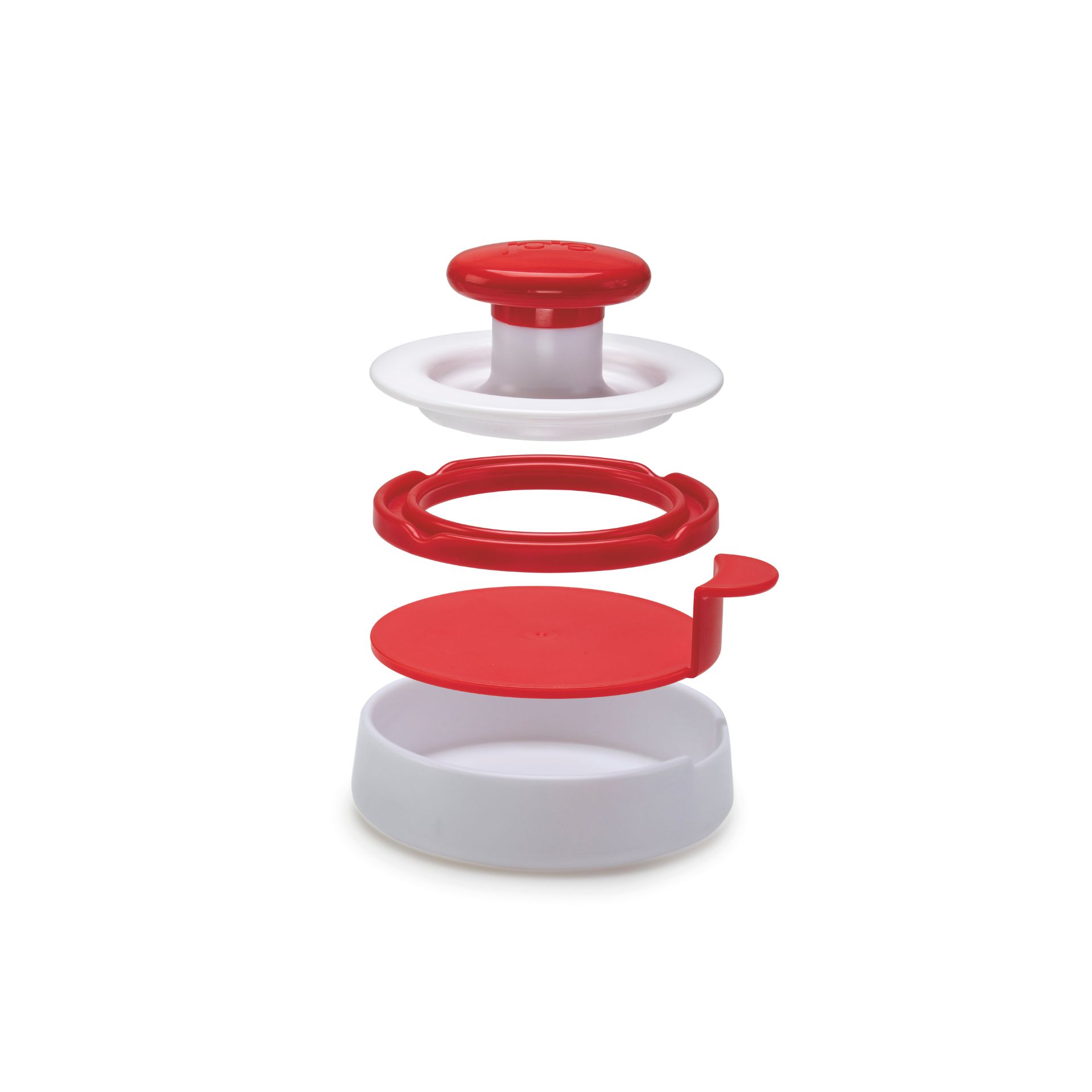 Molde de hamburguesa de pl&aacute;stico 11x14x6cm