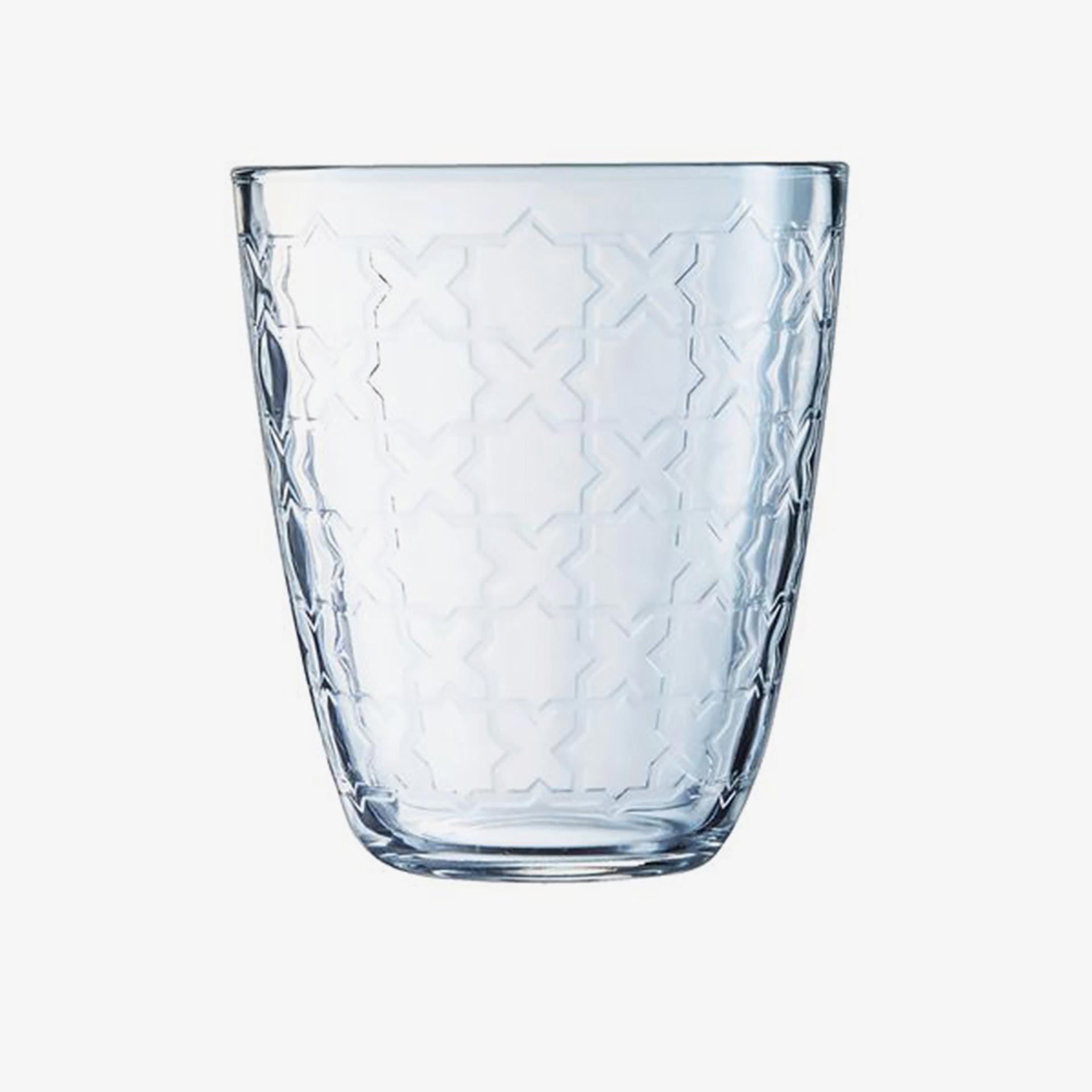 Vaso de vidrio transparente Riad 31cl &Oslash;9x10cm