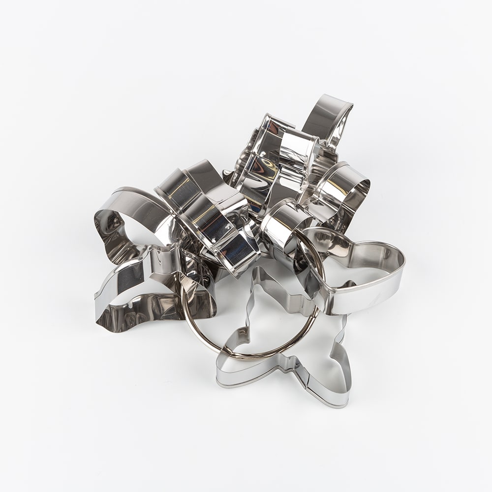 Set de 10 formas para cortar galletas de acero inoxidable