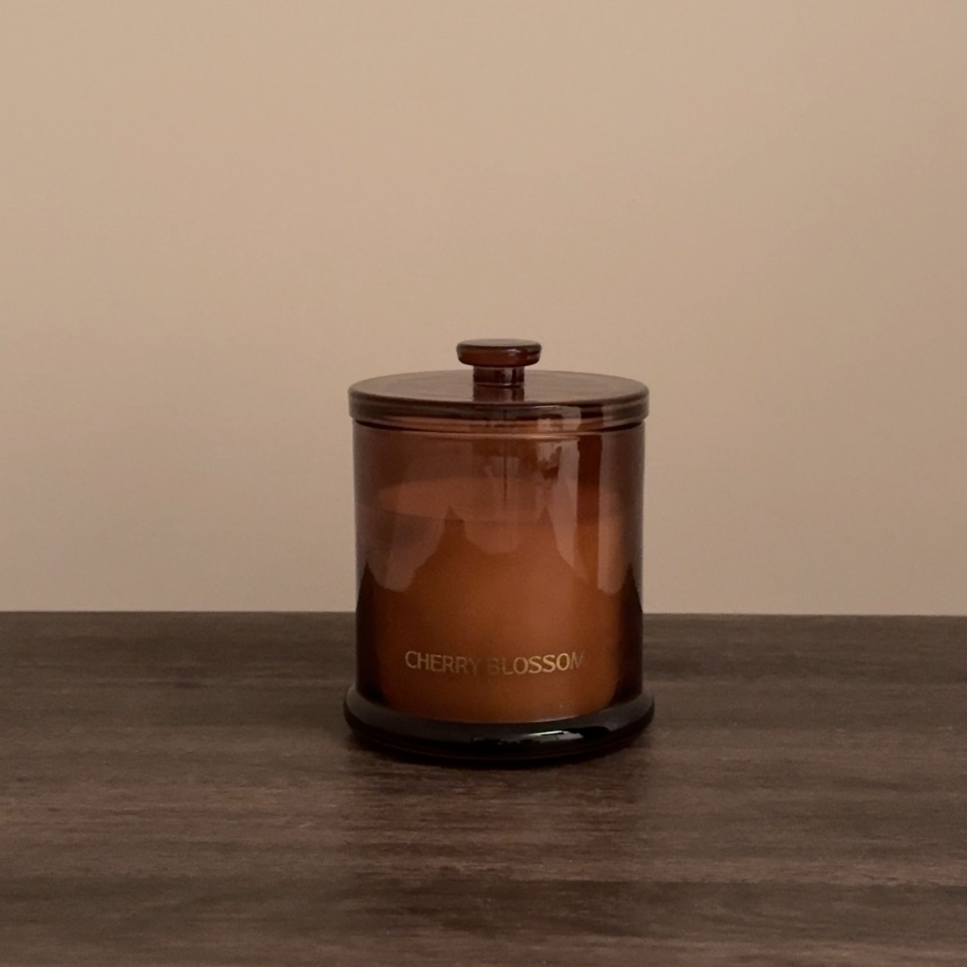 Vela aromática en vaso de cristal Cherry blossom Durcal Ø10x13cm