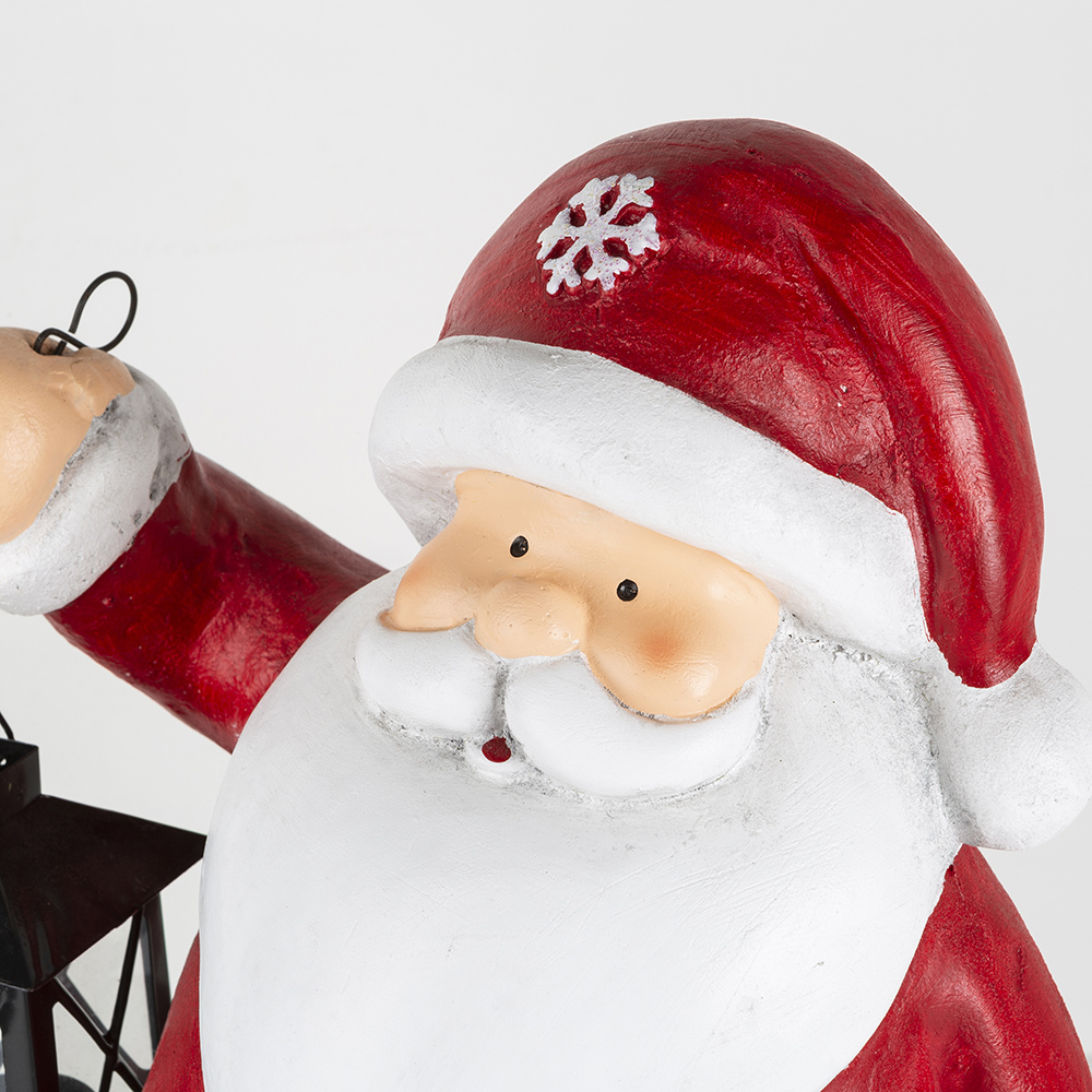 Figura decorativa de cerámica Papá Noel 40cm