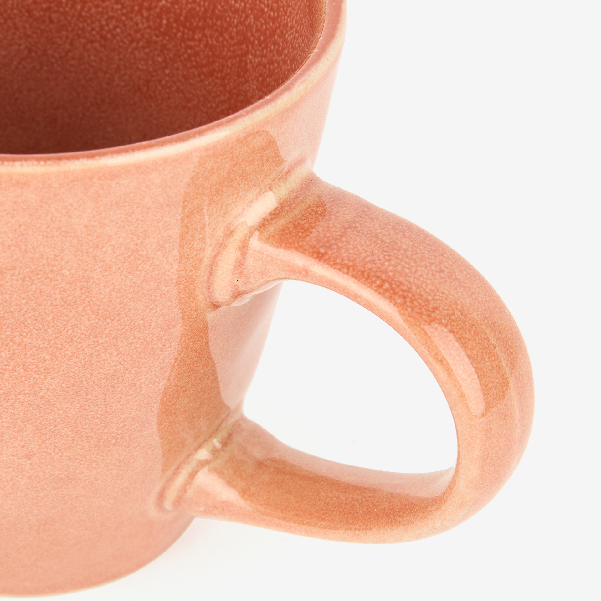 Mug gres coral Arlet 35cl &Oslash;9x10cm