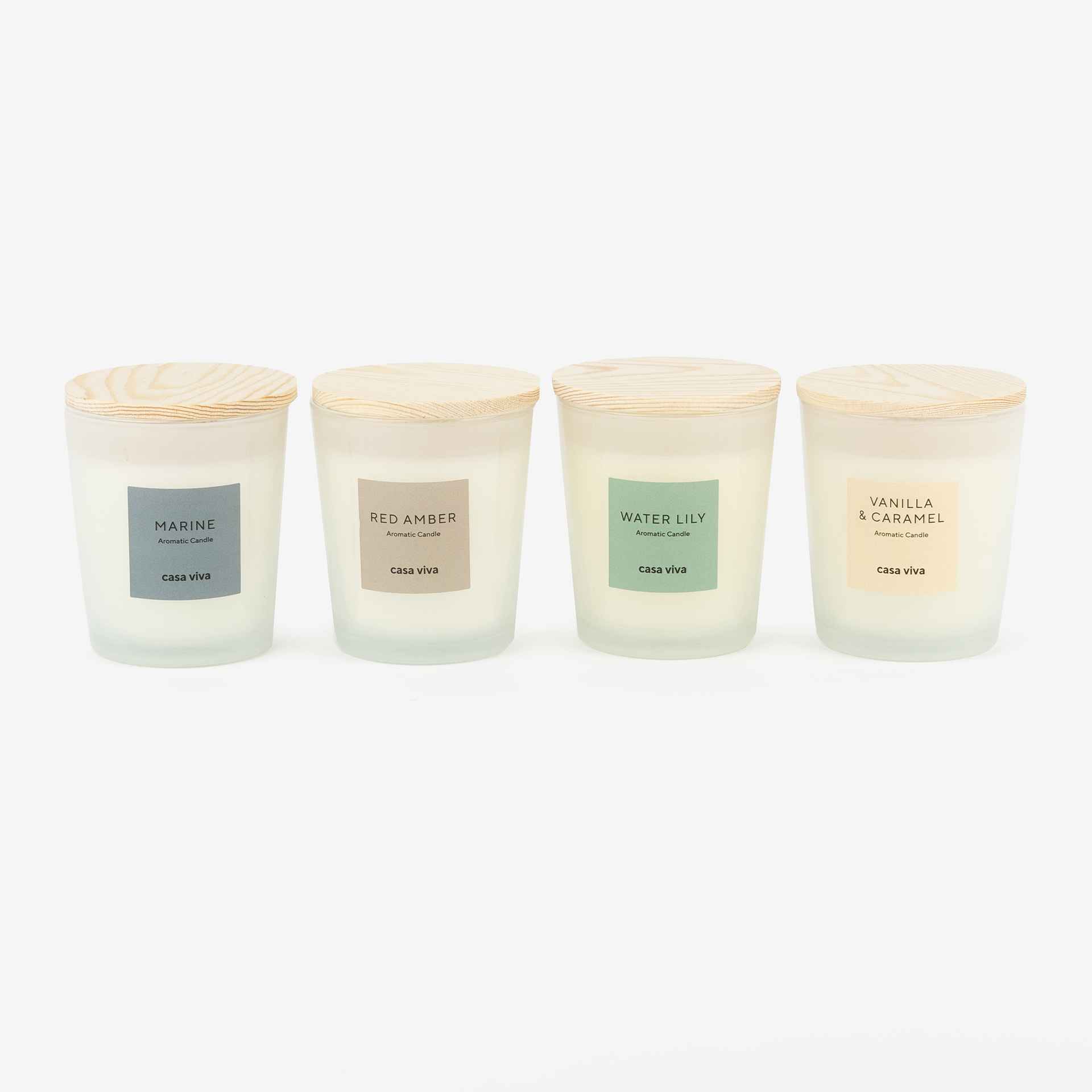 Vela arom&aacute;tica Red Amber en vaso de cristal 180gr Casa Viva